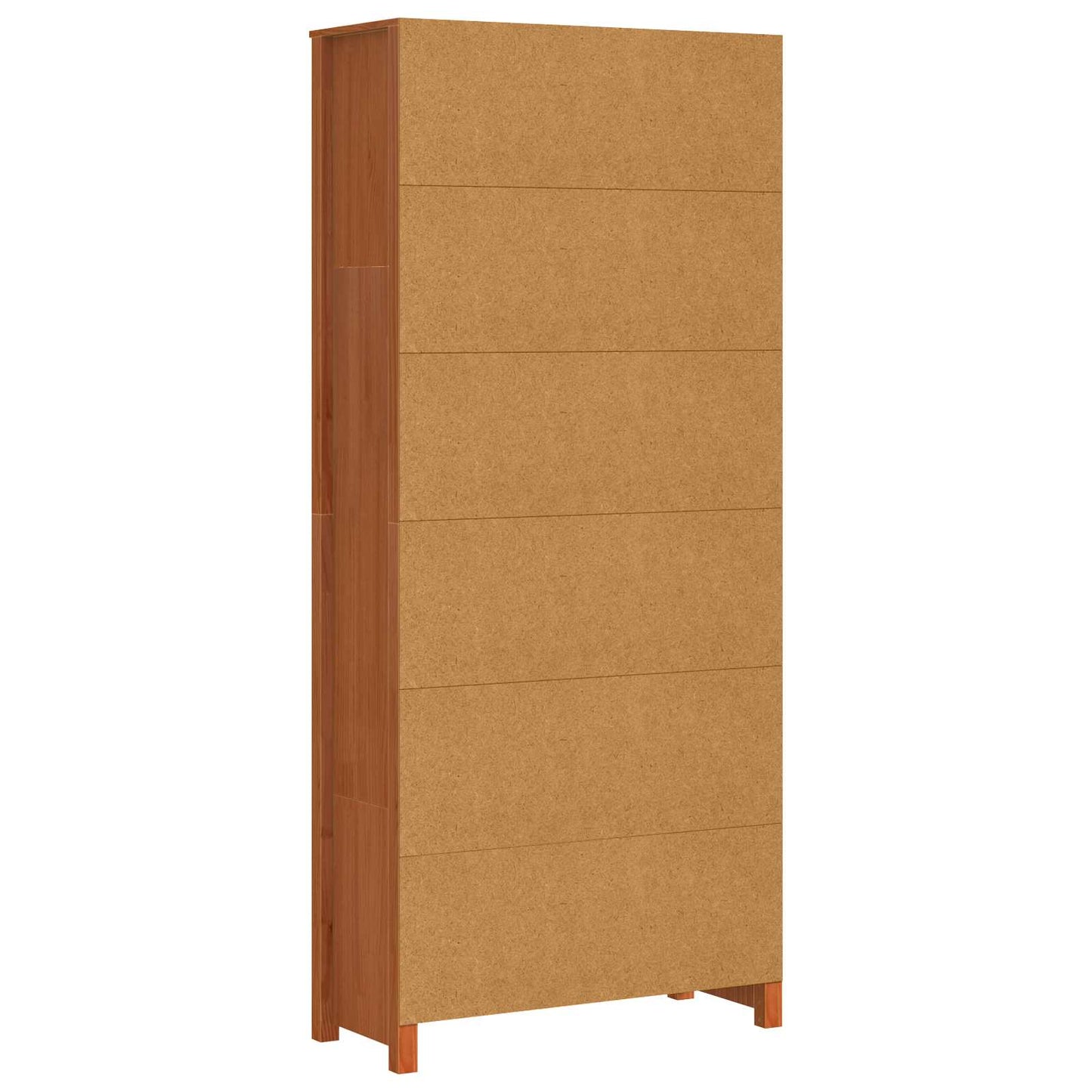 Könyvespolc Faggyú barna 80 x 35 x 183 cm Tömör fenyőfa
