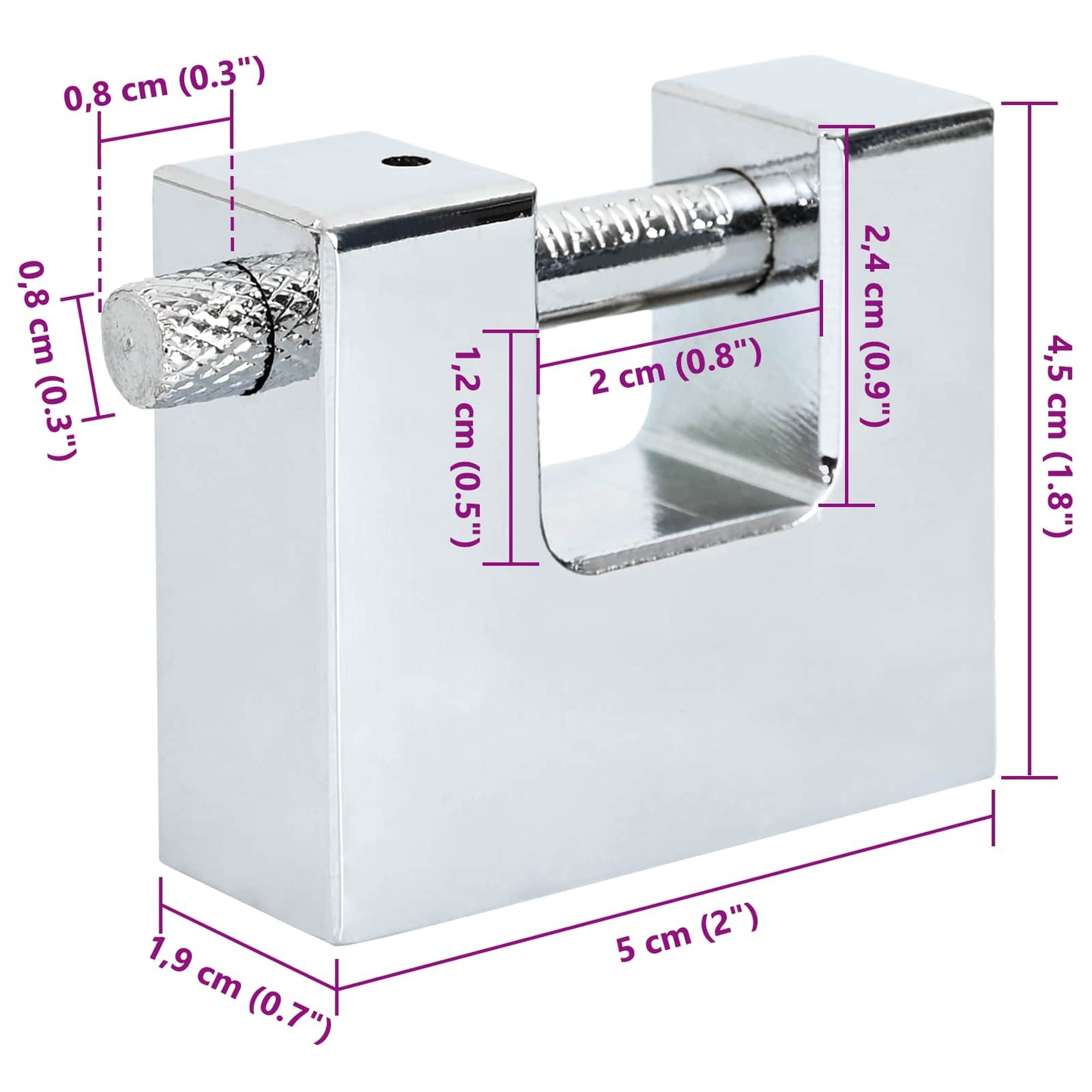 Lakat 6 pcs Ezüst Acél
