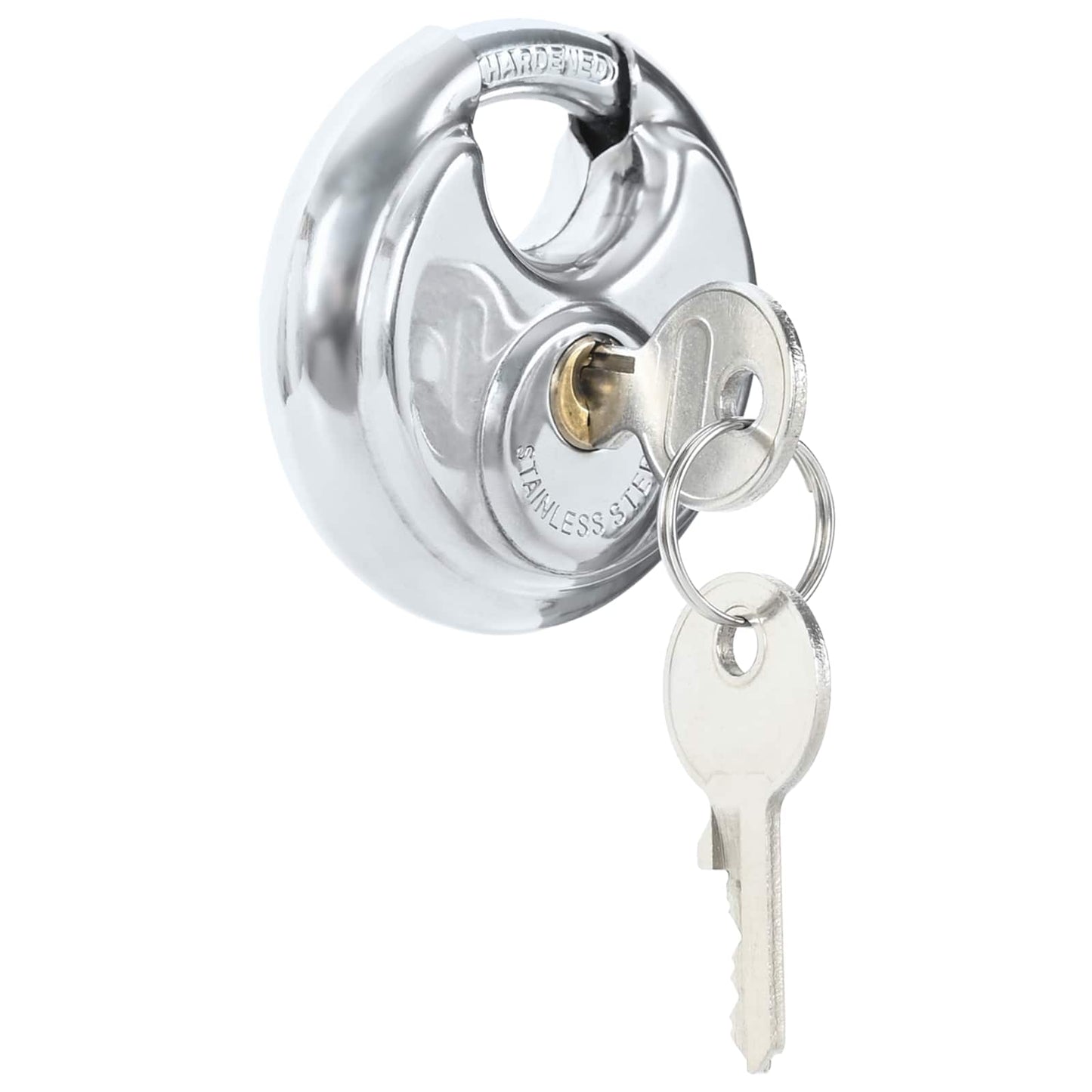 Disk zár kulcsokkal 6 pcs Ezüst 7 x 2.4 x 7 cm