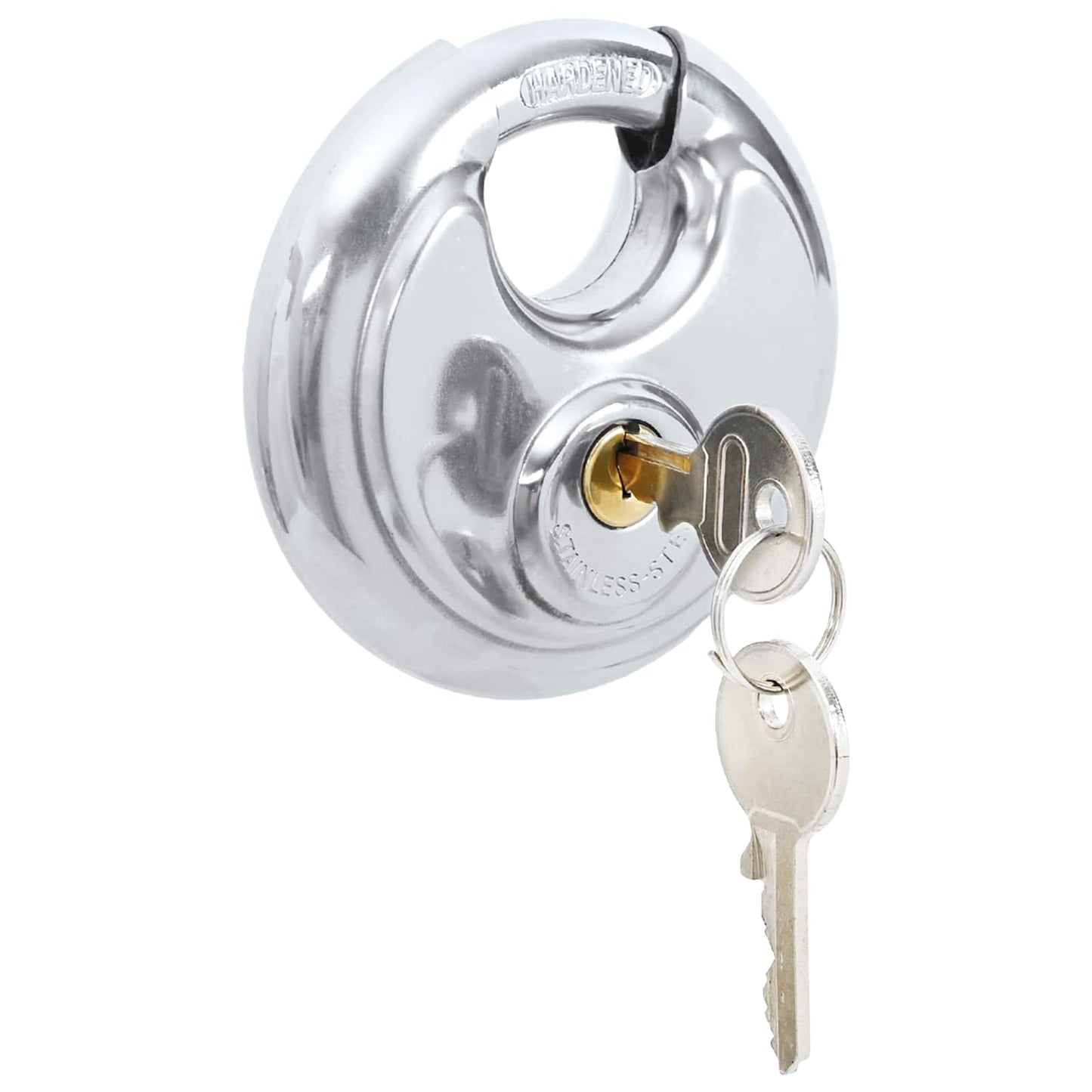 Disk zár kulcsokkal 6 pcs Ezüst 8 x 2,8 x 8 cm