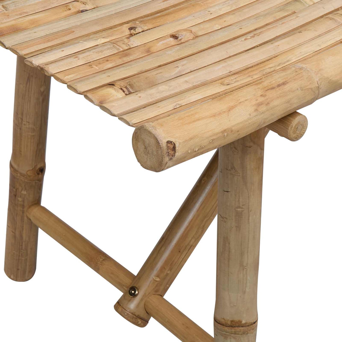 Kerti pad 110 x 45 x 50 cm Bambusz Természetes Négyszögletes