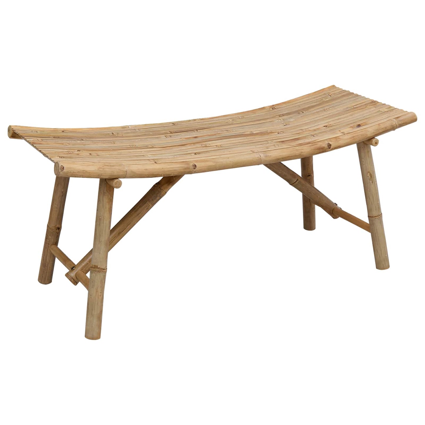 Kerti pad 110 x 45 x 50 cm Bambusz Természetes Négyszögletes