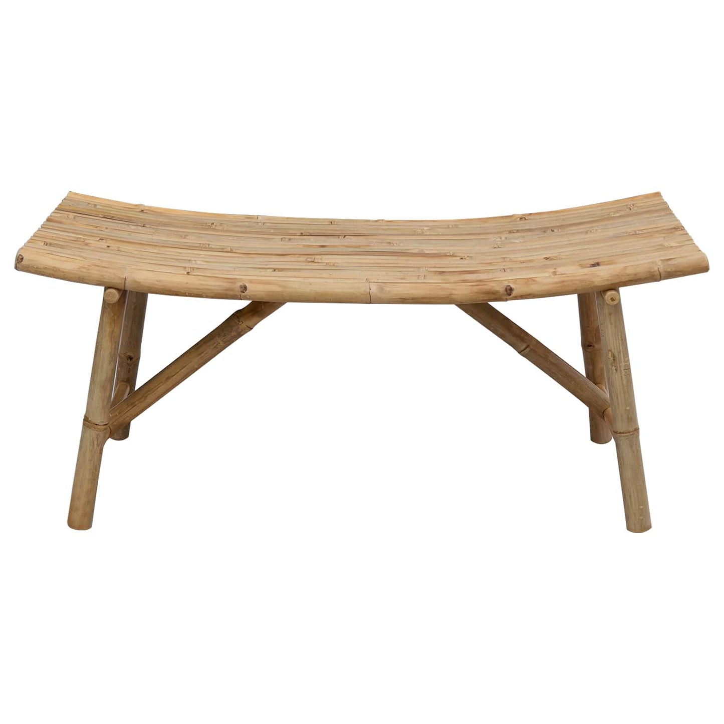 Kerti pad 110 x 45 x 50 cm Bambusz Természetes Négyszögletes