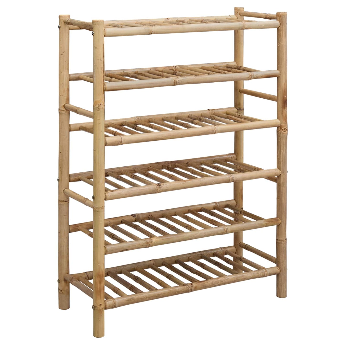 Cipőtartó polcokkal Természetes 68 x 28 x 96 cm Bambusz