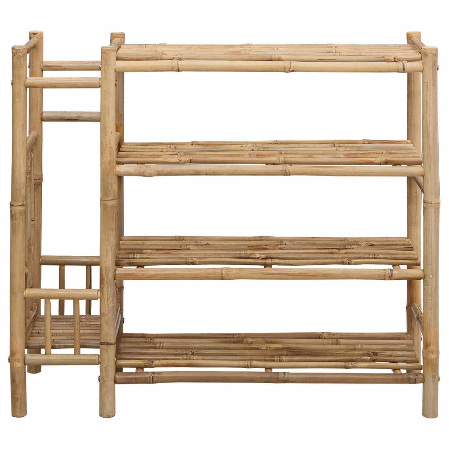 Cipőtartó polcokkal Természetes 88 x 27 x 80 cm Bambusz