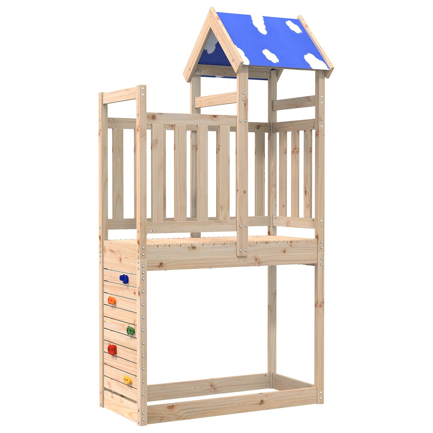 Játék Torny Barna 110.5 x 52.5 x 215 cm Tömör fenyőfa