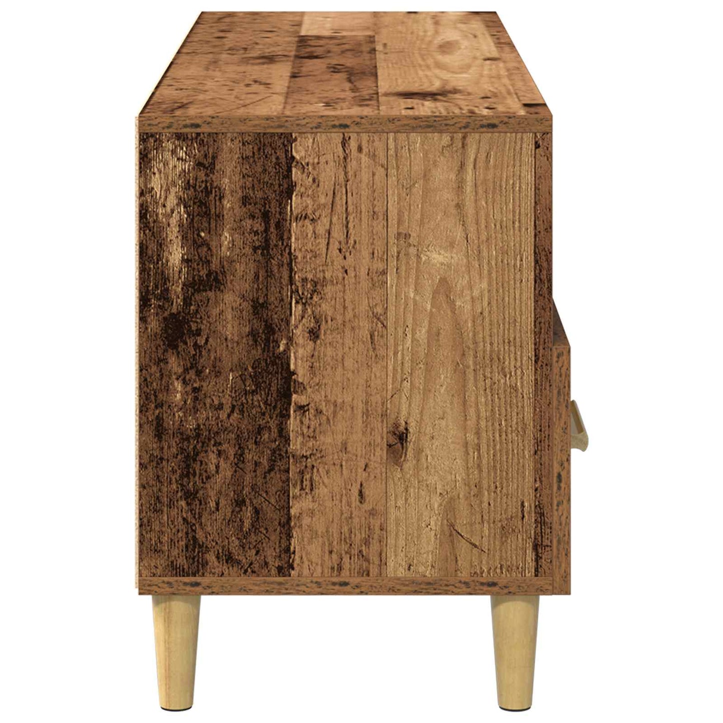 TV szekrény 102 x 36 x 50 cm Öreg fa Szerelt Fa
