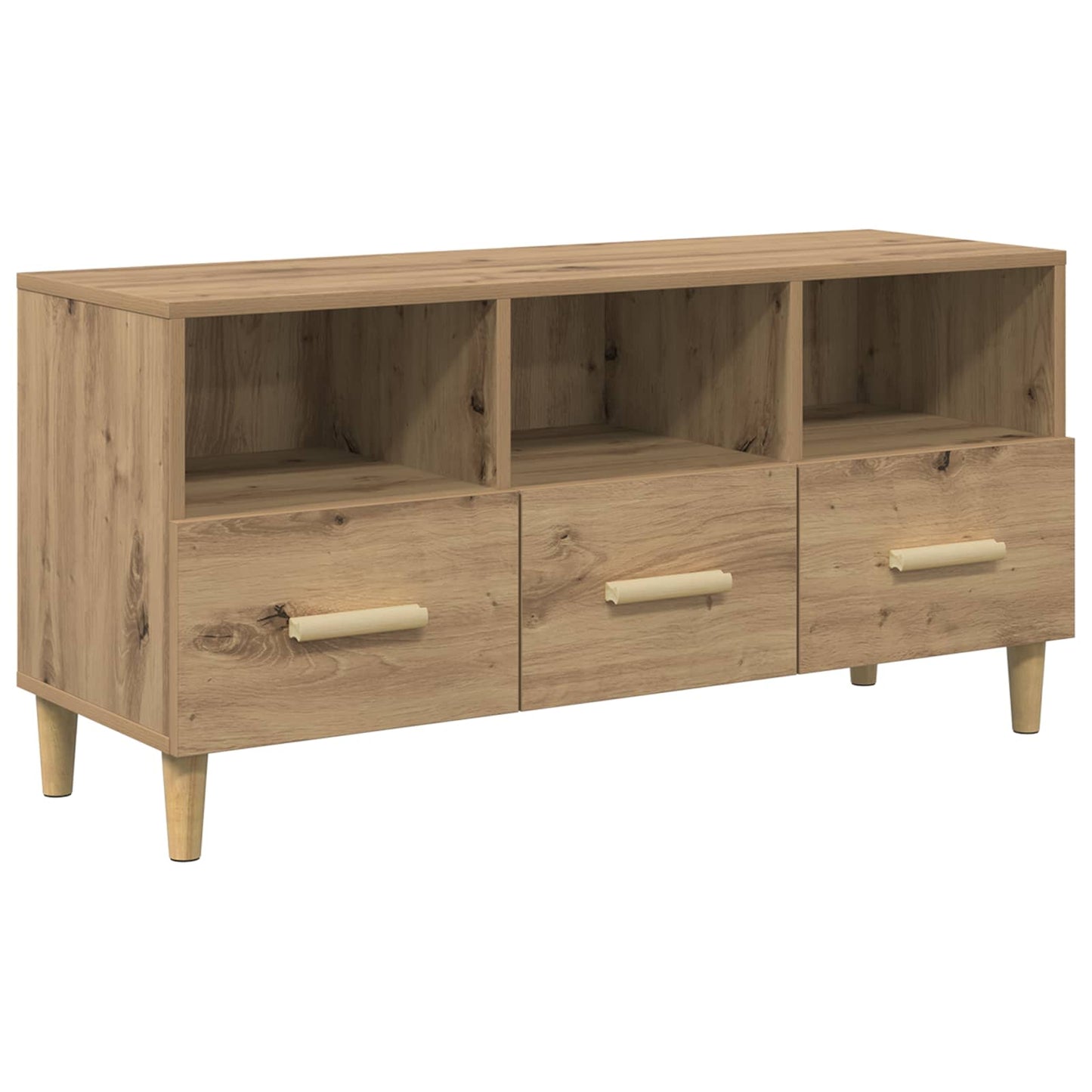 TV szekrény 102 x 36 x 50 cm Művészi tölgy Szerelt Fa