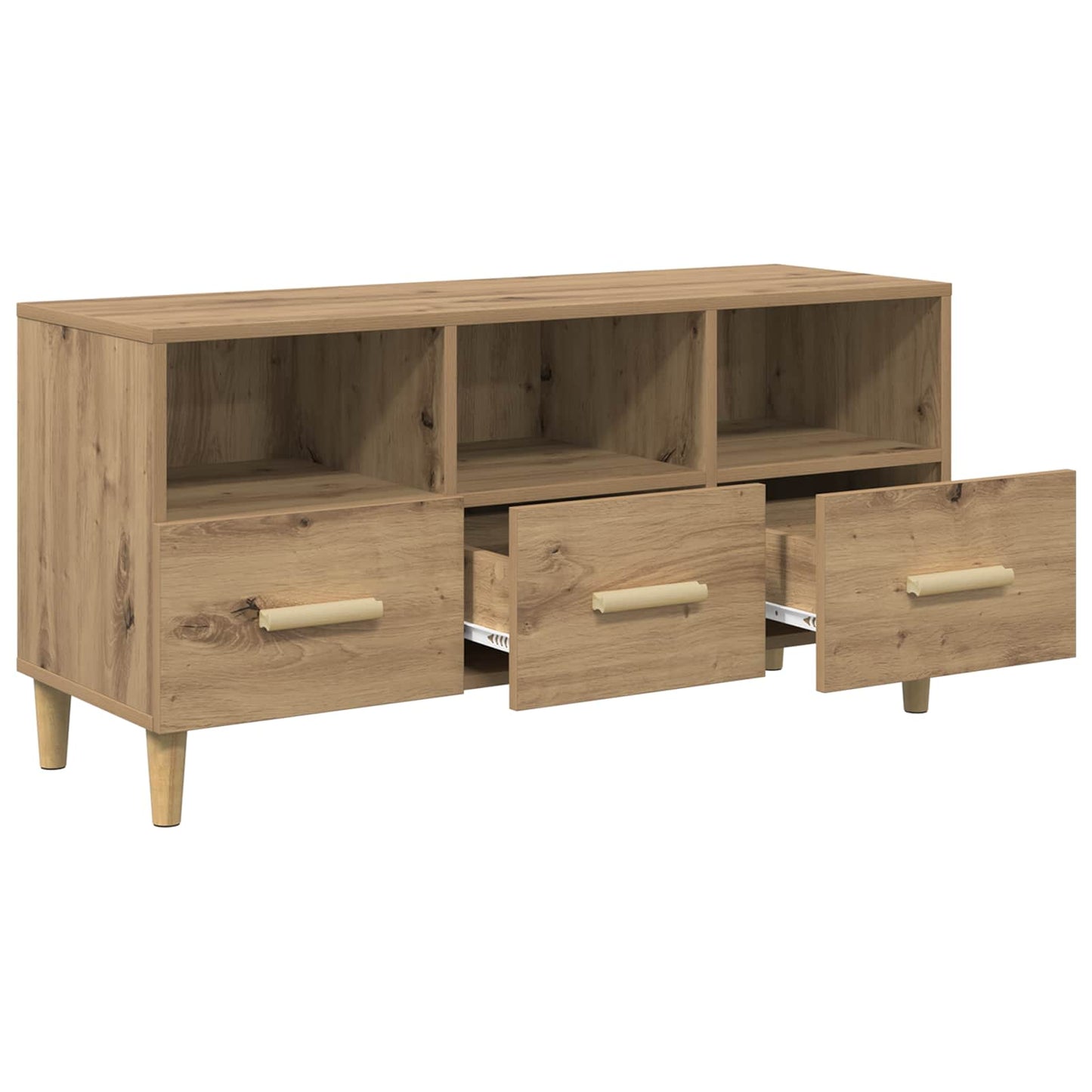 TV szekrény 102 x 36 x 50 cm Művészi tölgy Szerelt Fa