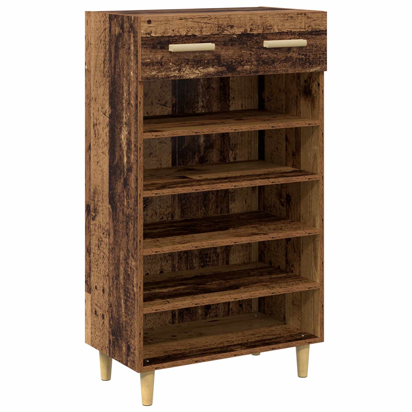 Cipőszekrény 60 x 35 x 105 cm Szerelt Fa Öreg fa