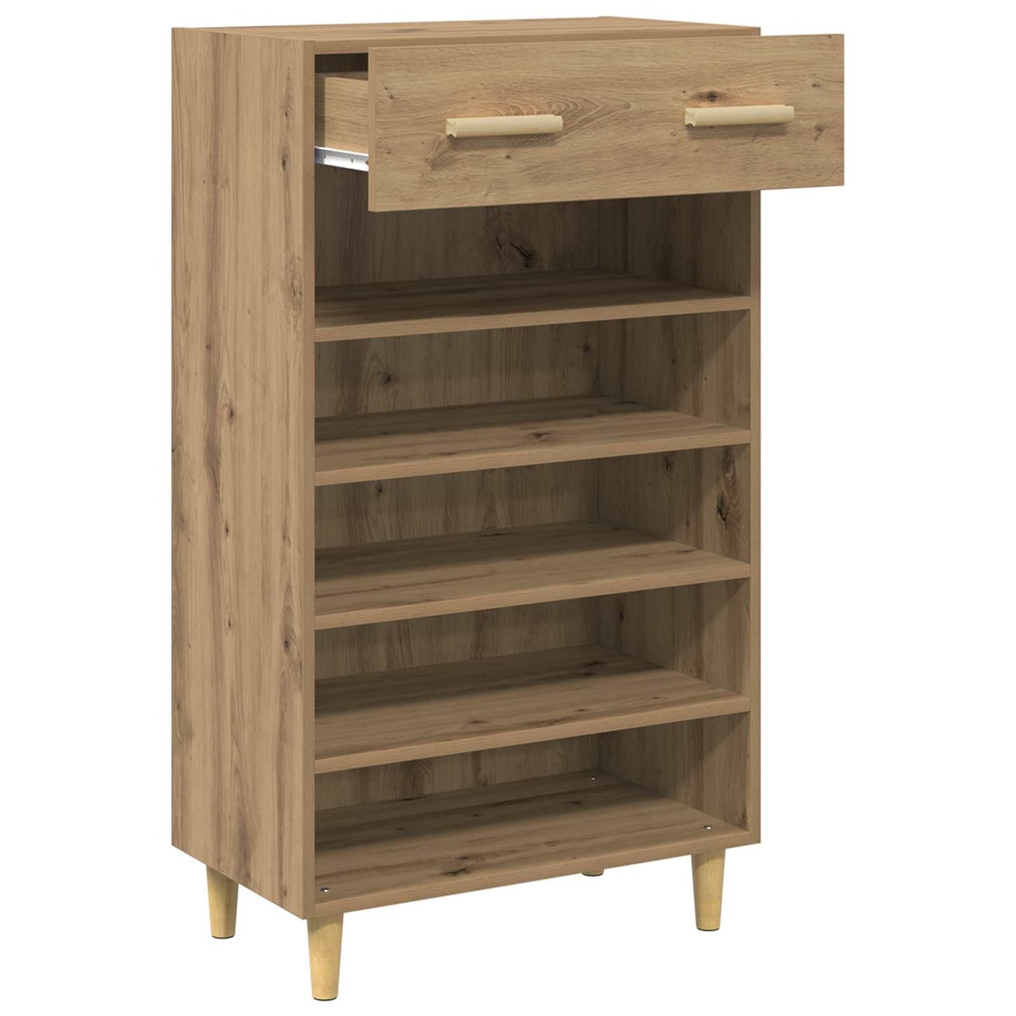 Cipőszekrény 60 x 35 x 105 cm Szerelt Fa Művészi tölgy