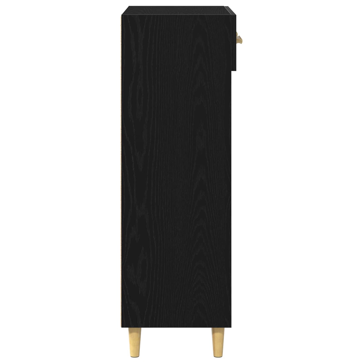Cipőszekrény 60 x 35 x 105 cm Szerelt Fa Fekete tölgy