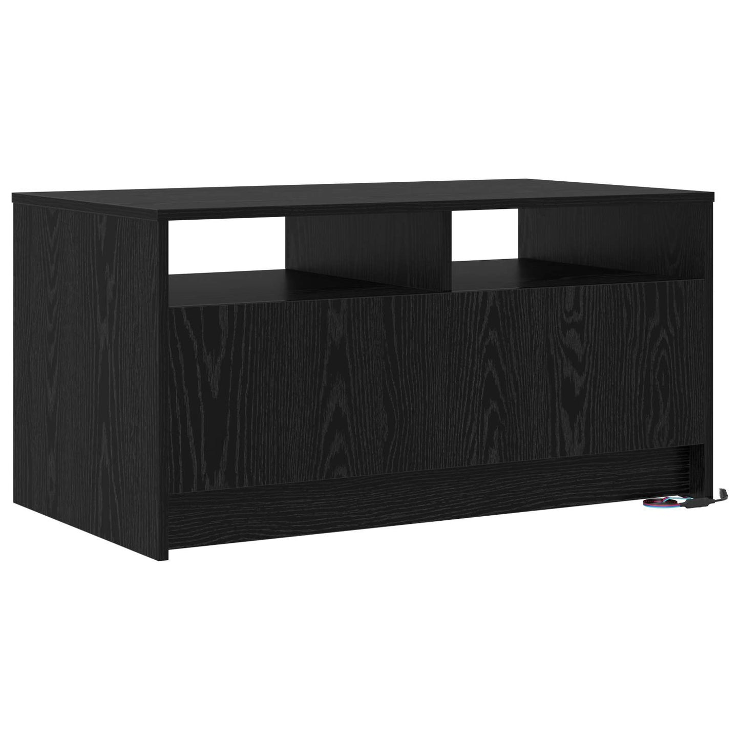 Dohányzóasztal Fekete tölgy 90 x 50 x 45 cm Szerelt Fa