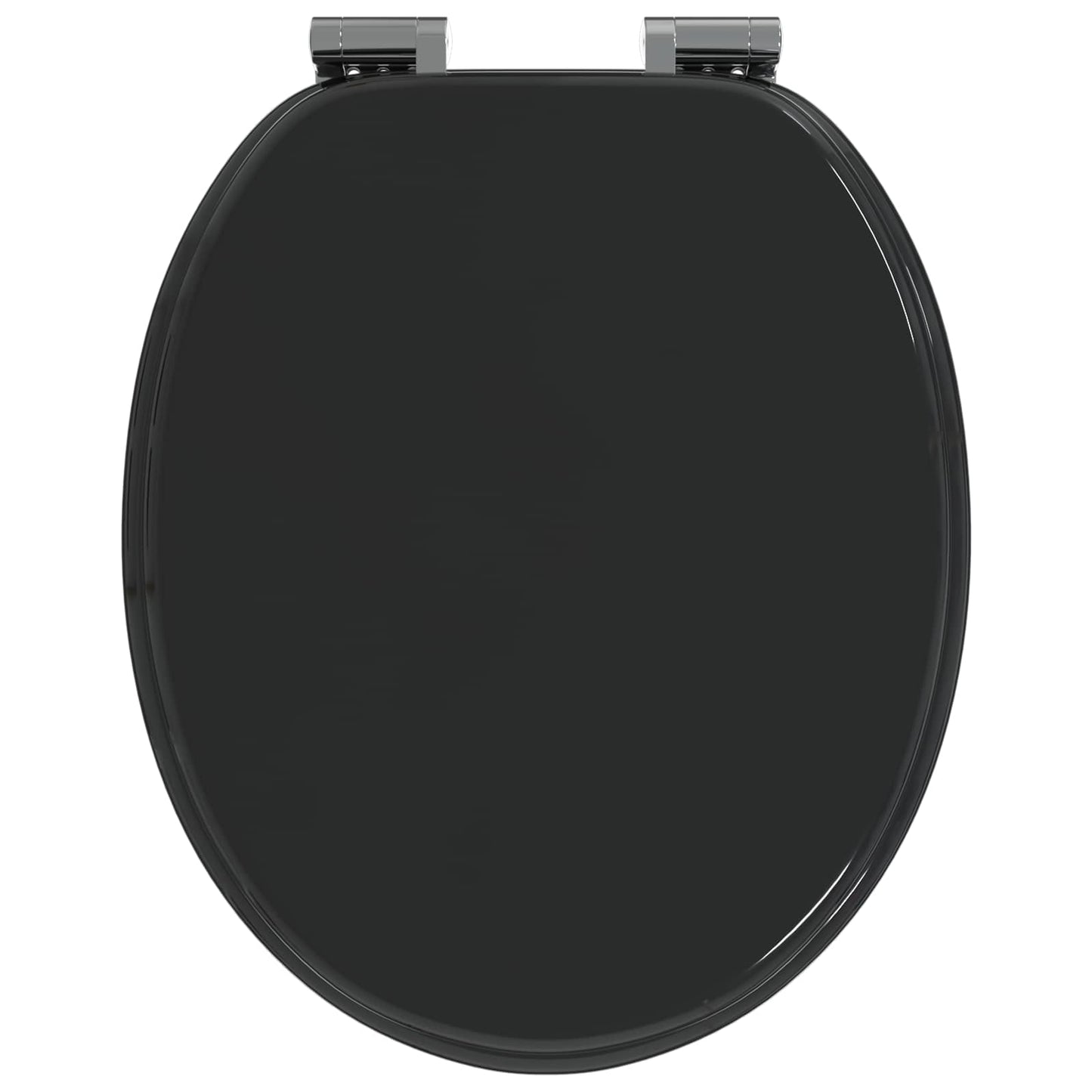 Lágy záródású WC ülőke Fekete 44 x 38 cm MDF lap