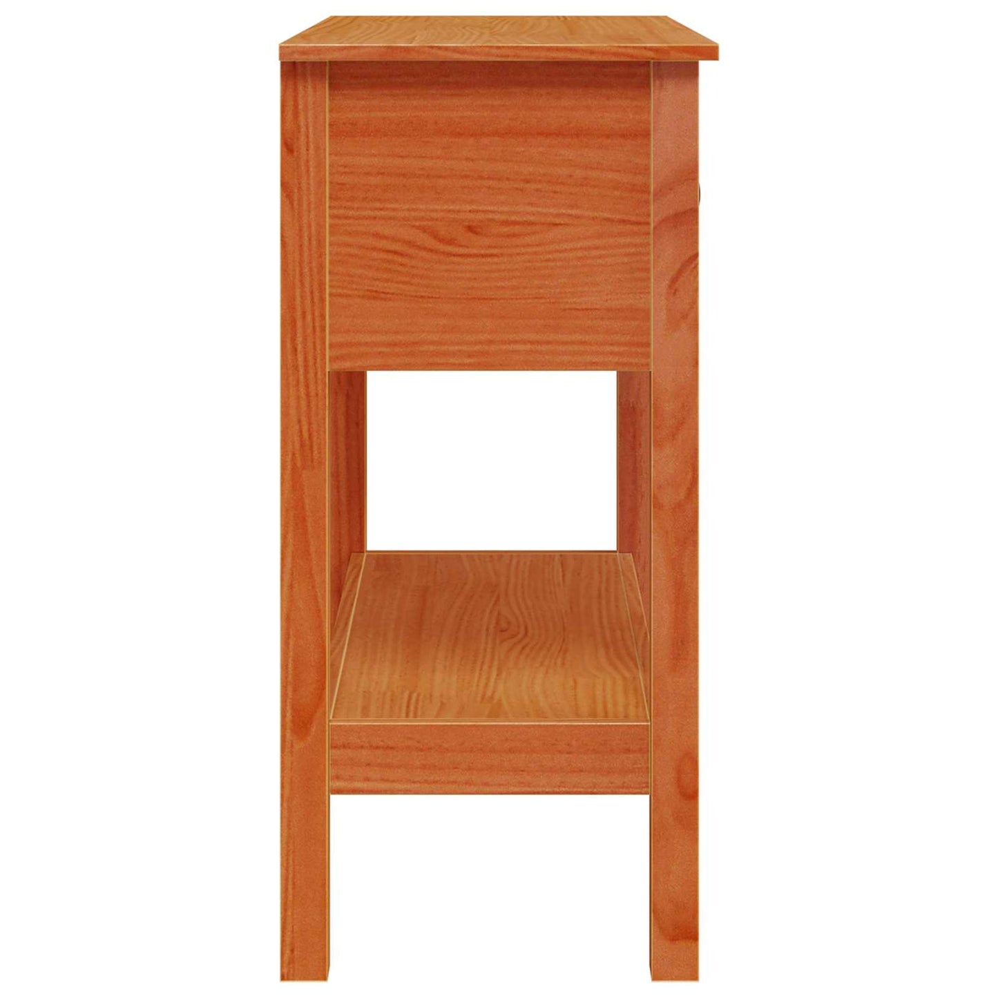 Konzolasztal Faggyú barna 75 x 35 x 75 cm Szilárd Fenyőfa