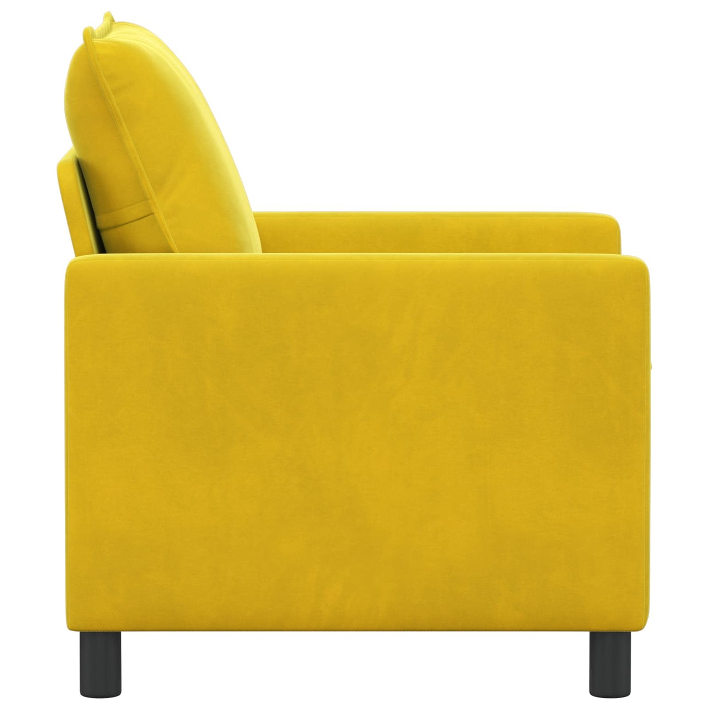 Kanapé Sárga 76 x 81 x 87,5 cm Bársony