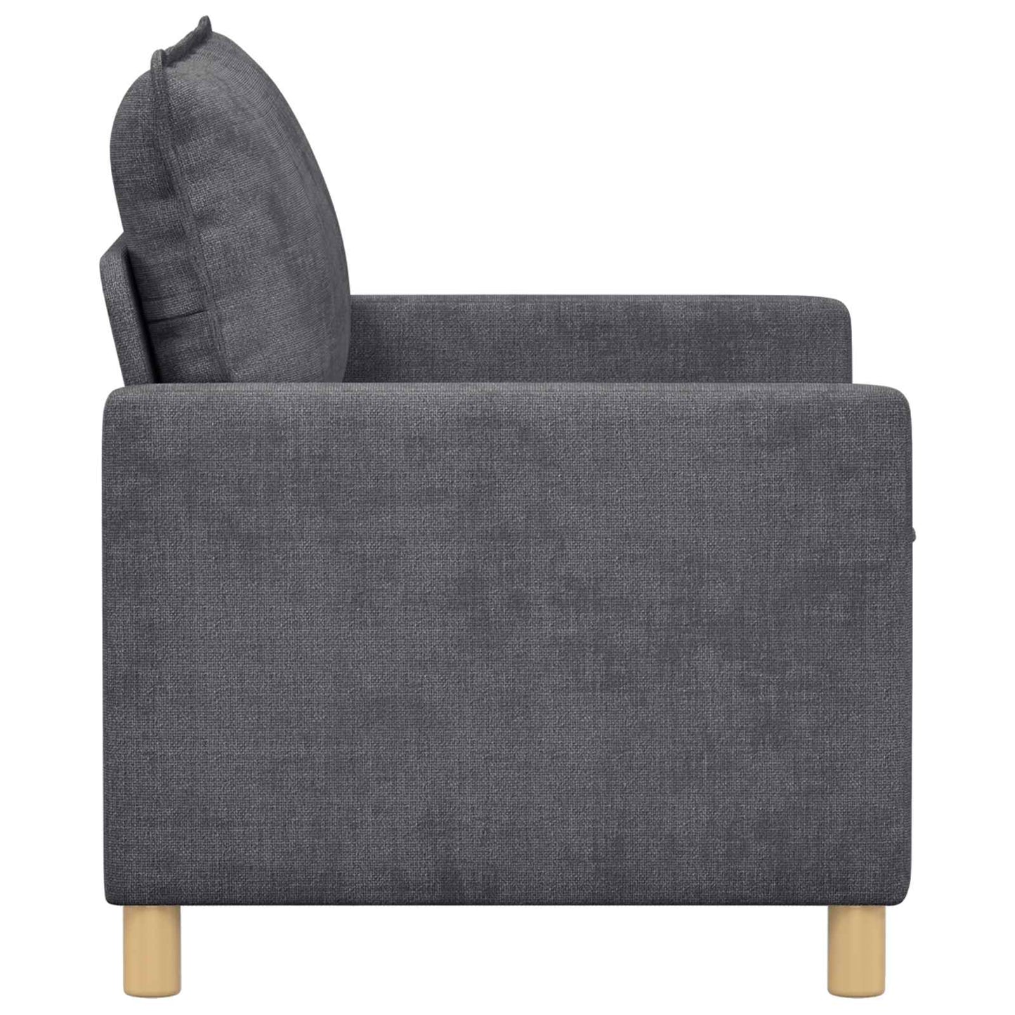 Kanapé Sötétszürke 126 x 81 x 87,5 cm Poliészter
