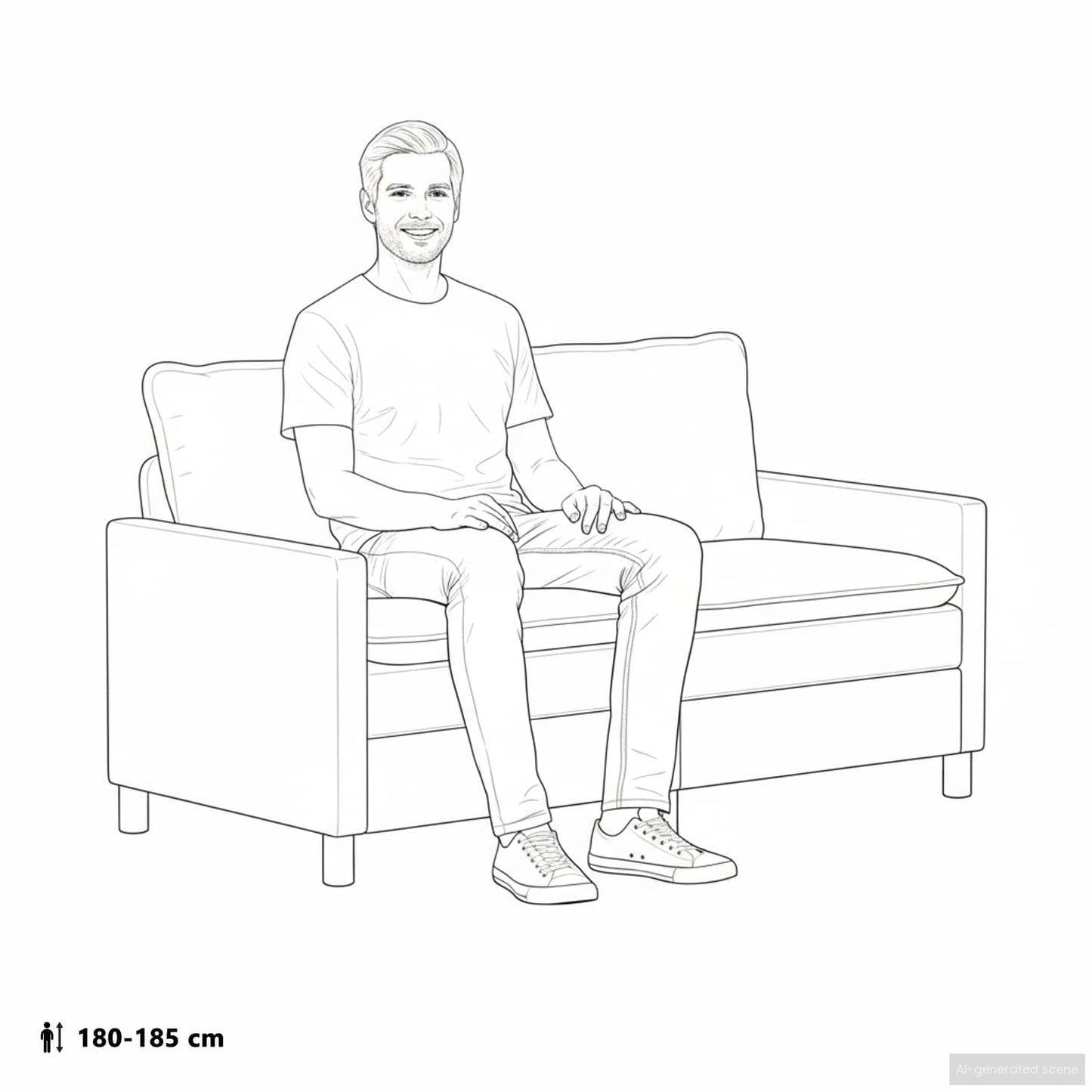 Kanapé Krémszínű Szövet