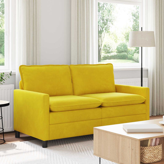 Kanapé Sárga 156 x 81 x 87,5 cm Bársony