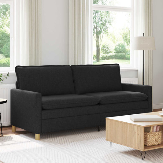 Kanapé Fekete 196 x 81 x 87,5 cm Szövet