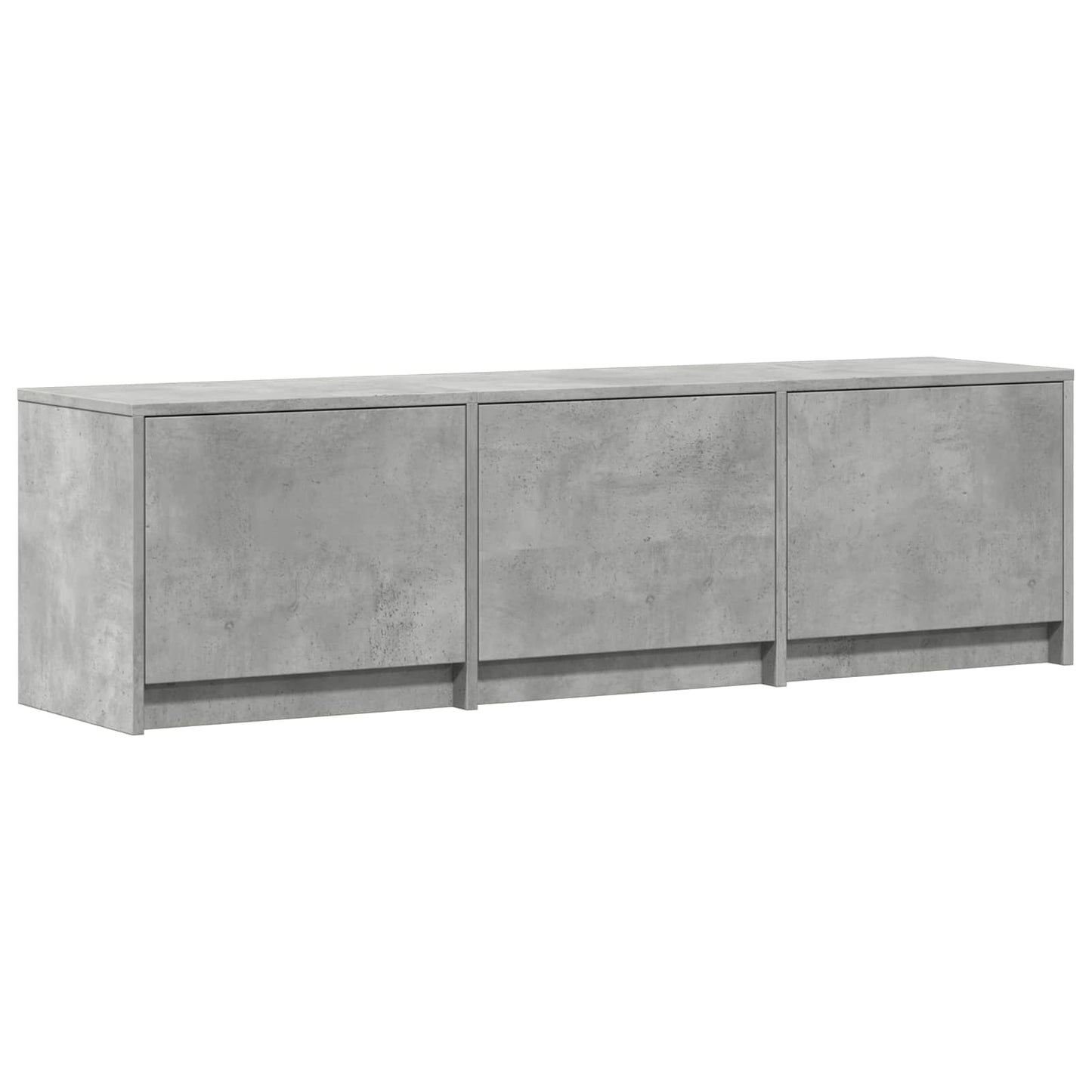 LED-es tévéállvány 140x34x40 cm Beton Szürke Mérnöki fa