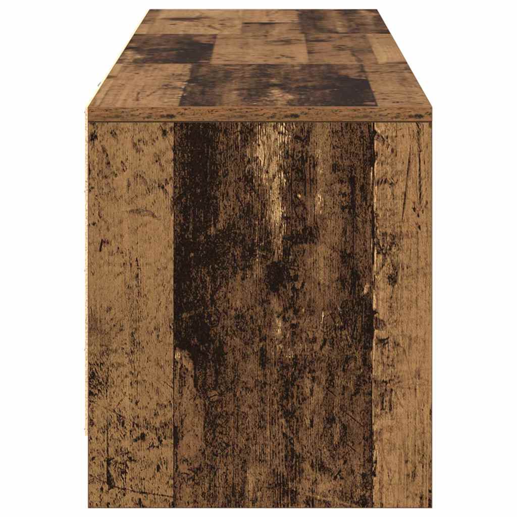 LED-es tévéállvány fiókkal Öreg fa 140 x 34 x 40 cm Mérnöki fa