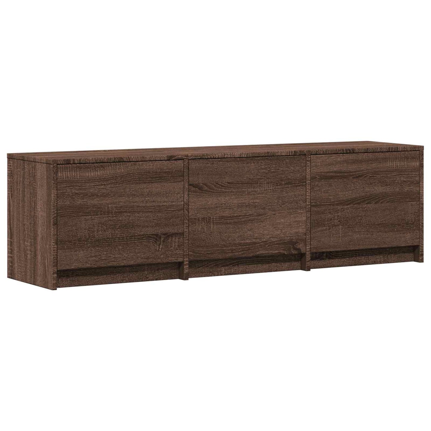 LED-es tévéállvány 140 x 34 x 40 cm Barna tölgy Mérnöki fa