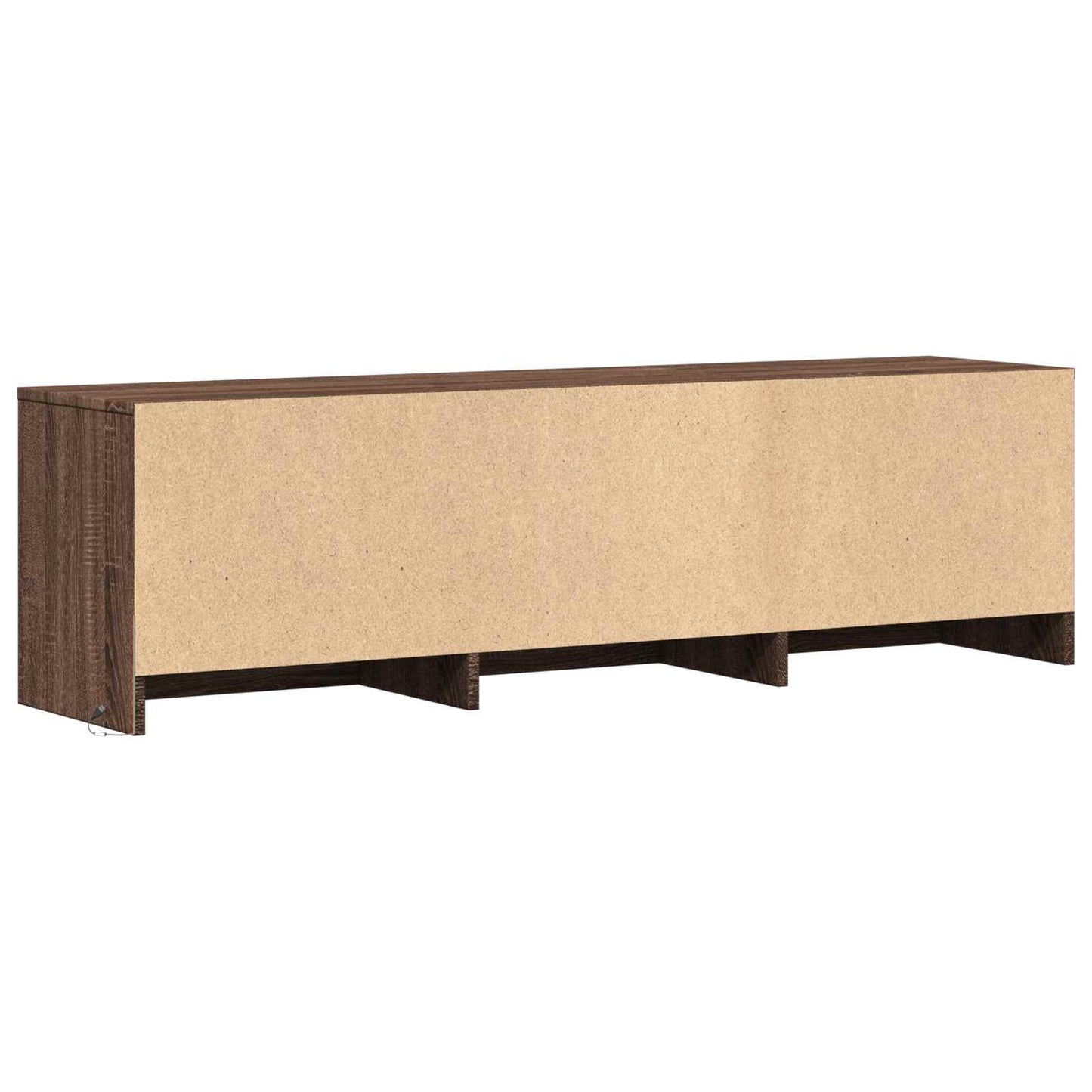 LED-es tévéállvány 140 x 34 x 40 cm Barna tölgy Mérnöki fa