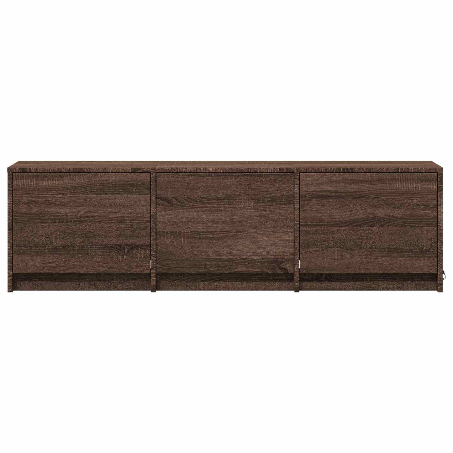LED-es tévéállvány 140 x 34 x 40 cm Barna tölgy Mérnöki fa