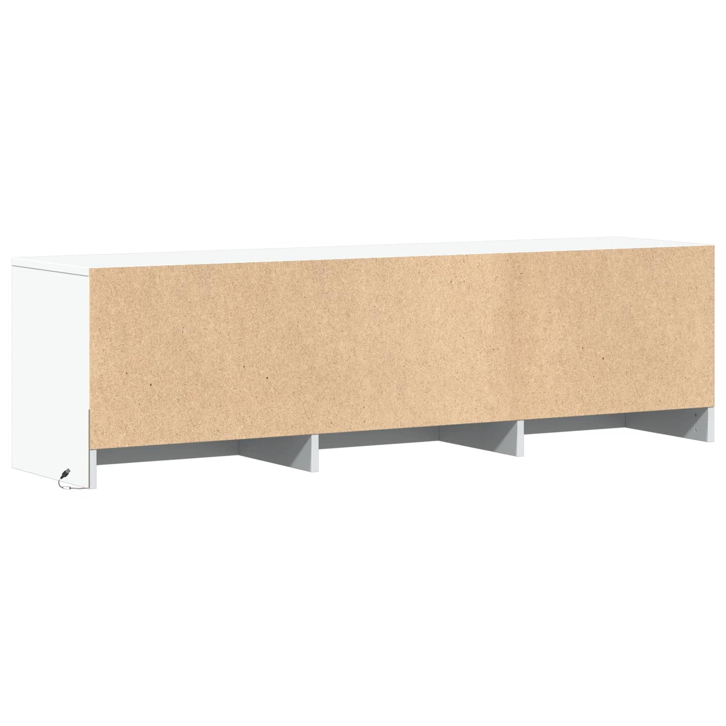LED-es tévéállvány fiókkal Fehér 140 x 34 x 40 cm Mérnöki fa