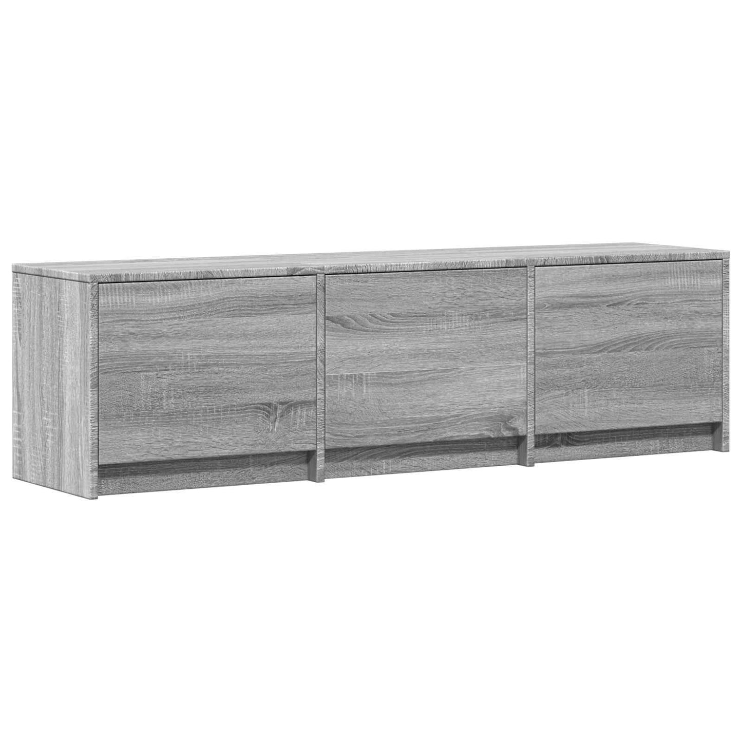 LED-es tévéállvány 140x34x40 cm Szürke Sonoma Mérnöki fa