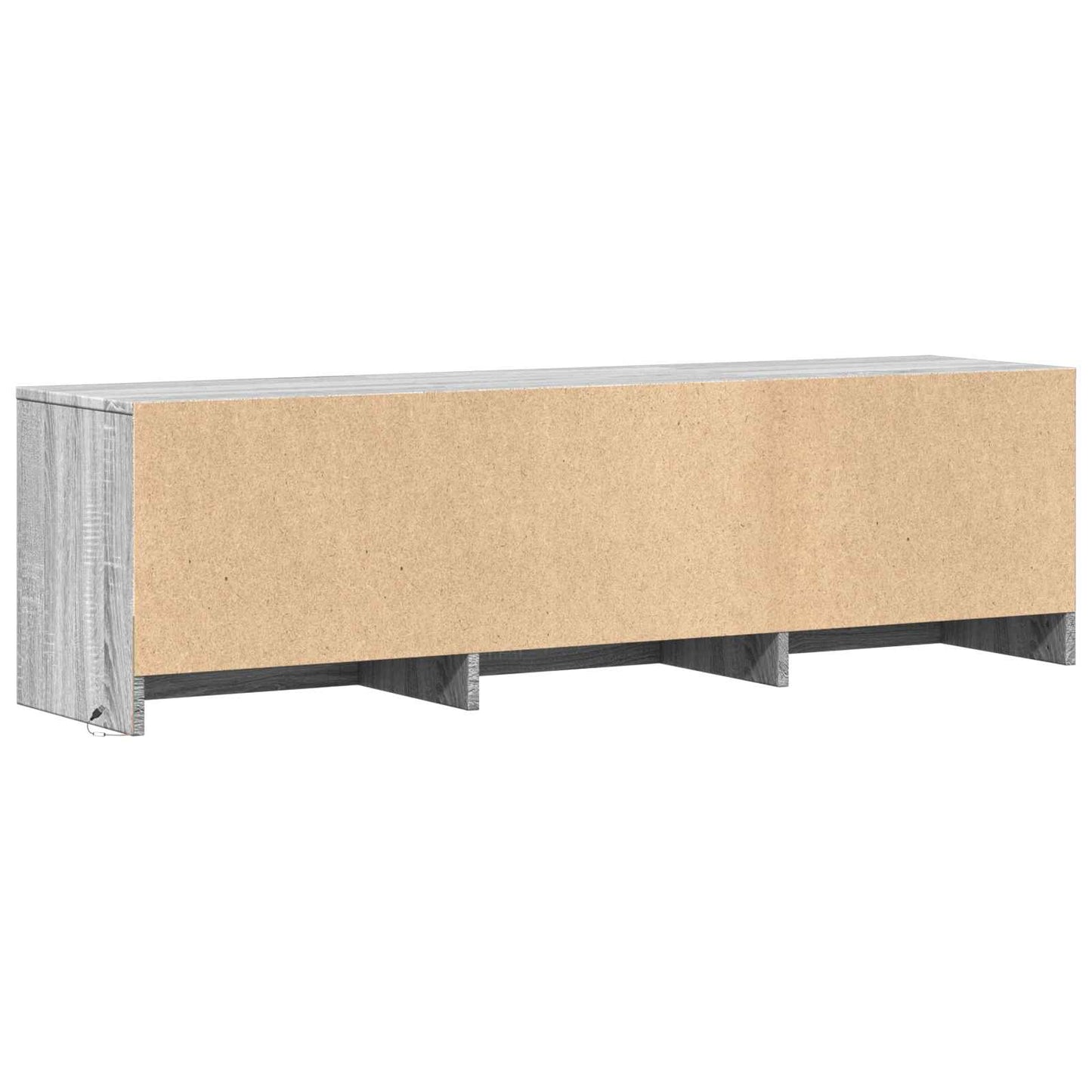 LED-es tévéállvány 140x34x40 cm Szürke Sonoma Mérnöki fa