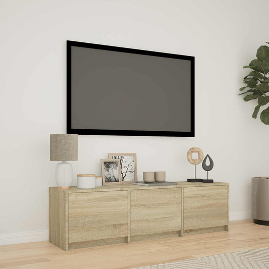 LED-es tévéállvány Sonoma tölgy 140 x 34 x 40 cm Mérnöki fa