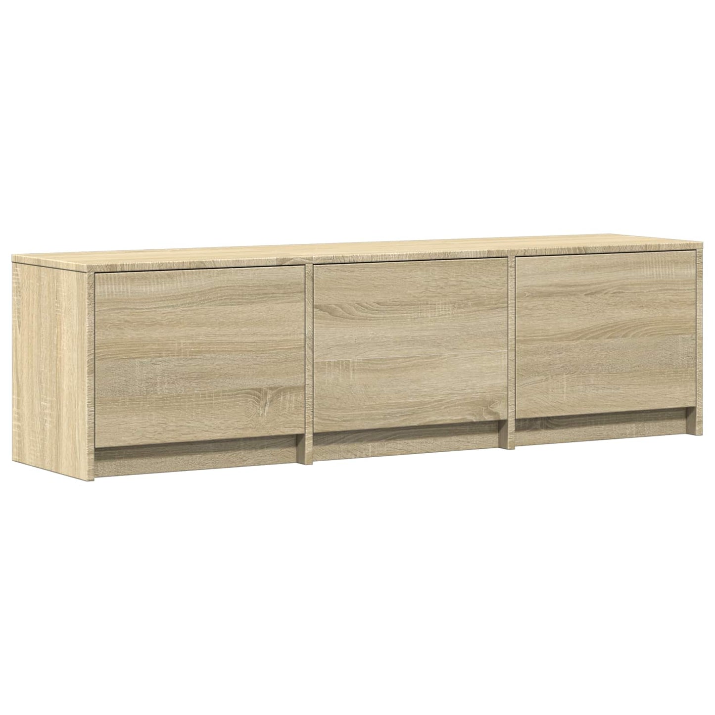 LED-es tévéállvány 140 x 34 x 40 cm Sonoma tölgy Mérnöki fa