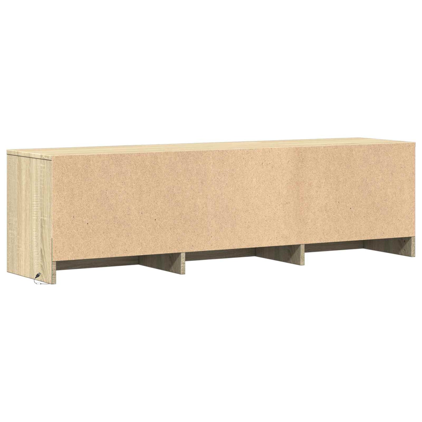 LED-es tévéállvány 140 x 34 x 40 cm Sonoma tölgy Mérnöki fa