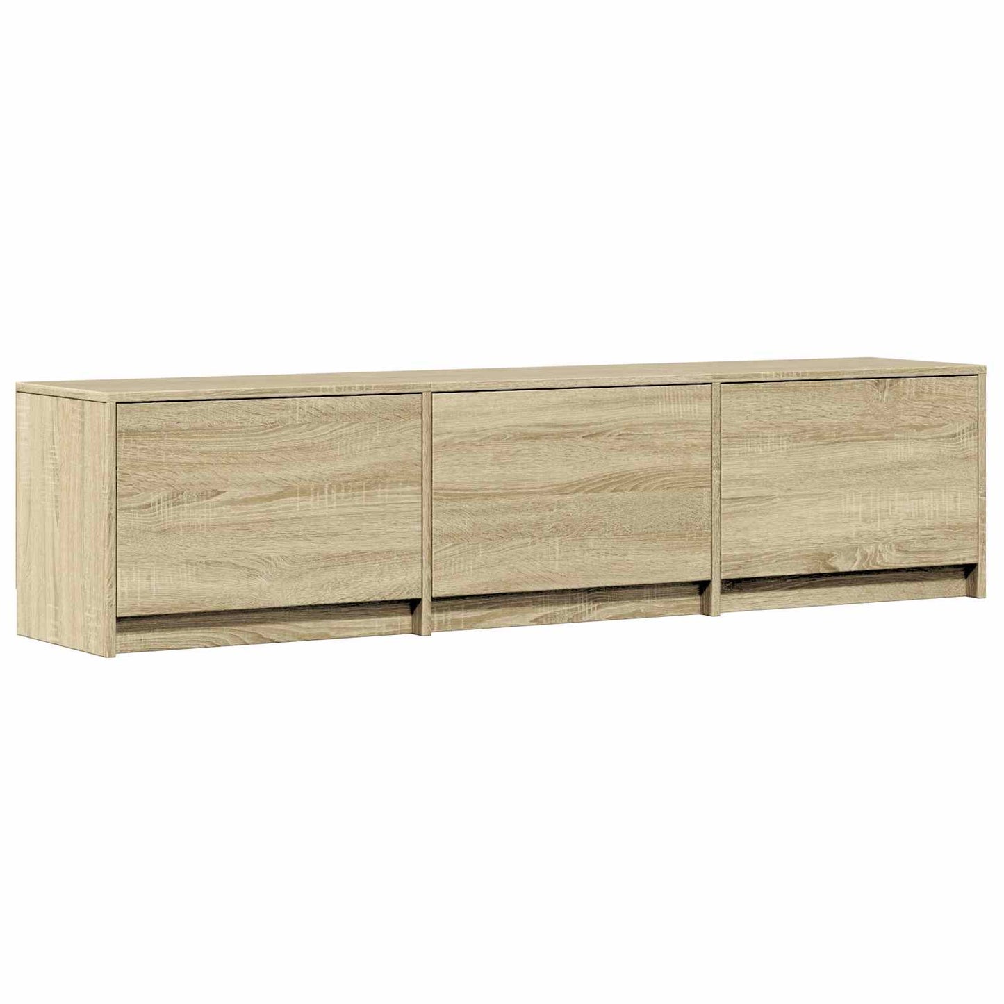 LED-es tévéállvány 165 x 34 x 40 cm Sonoma tölgy Mérnöki fa