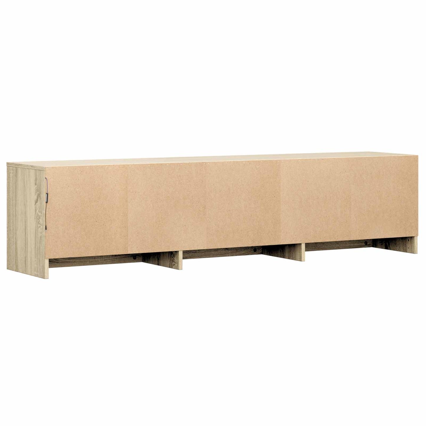 LED-es tévéállvány 165 x 34 x 40 cm Sonoma tölgy Mérnöki fa