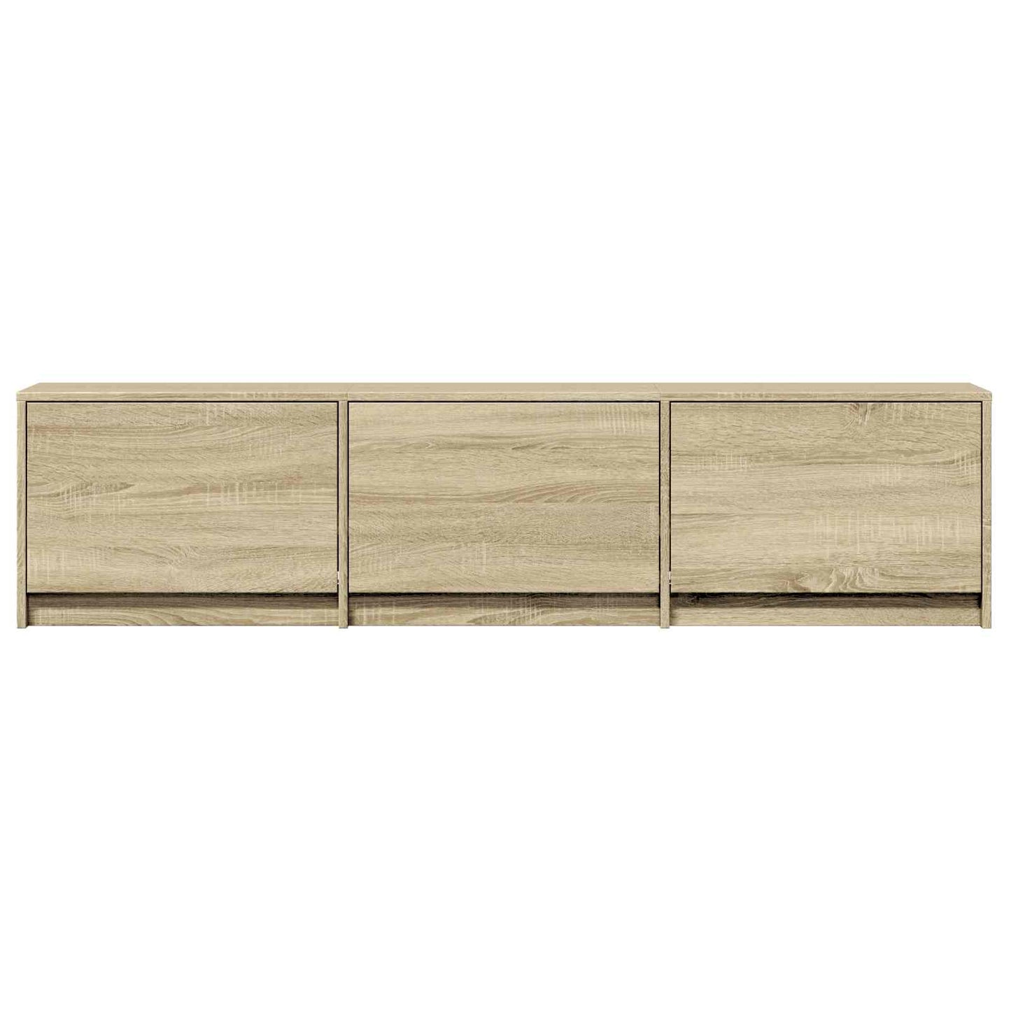 LED-es tévéállvány 165 x 34 x 40 cm Sonoma tölgy Mérnöki fa