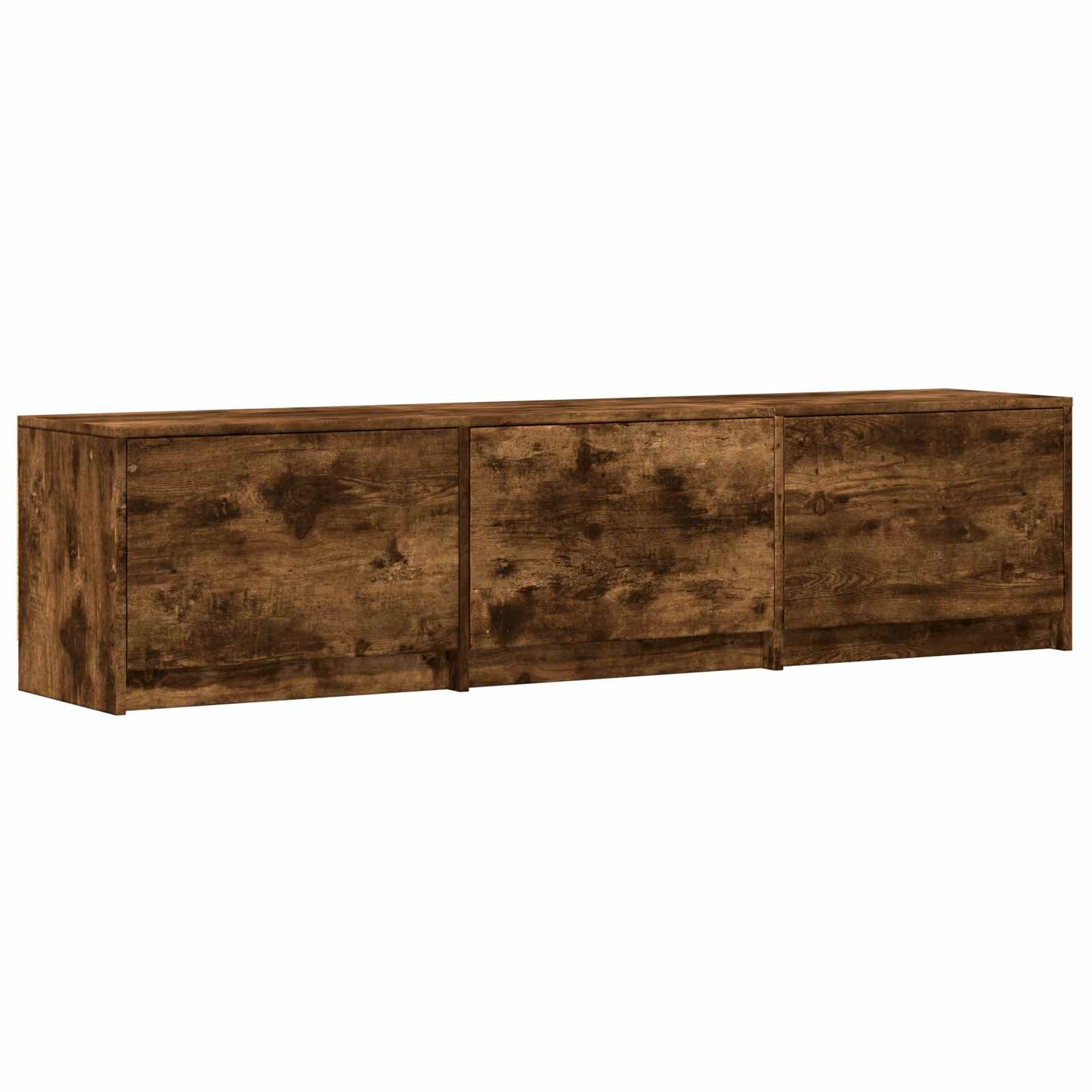LED-es tévéállvány 165 x 34 x 40 cm Füstölt Tölgy Mérnöki fa