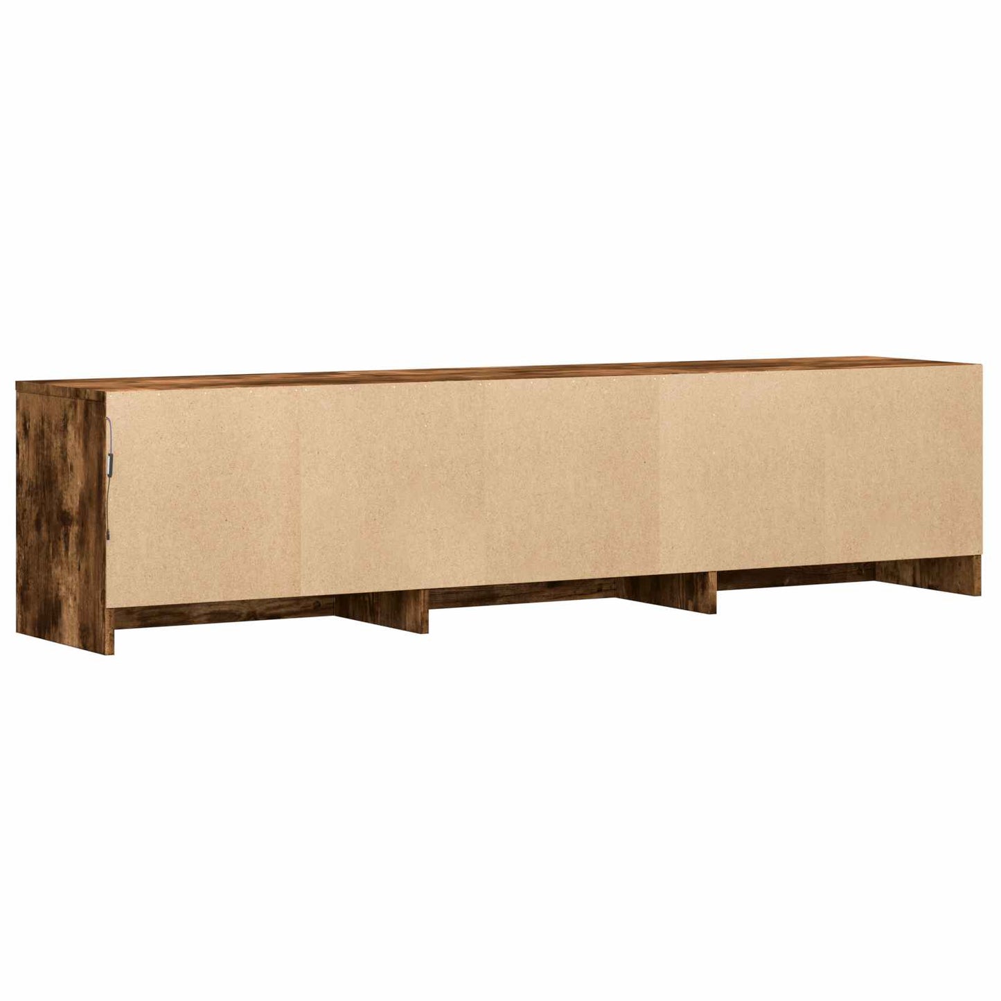 LED-es tévéállvány 165 x 34 x 40 cm Füstölt Tölgy Mérnöki fa