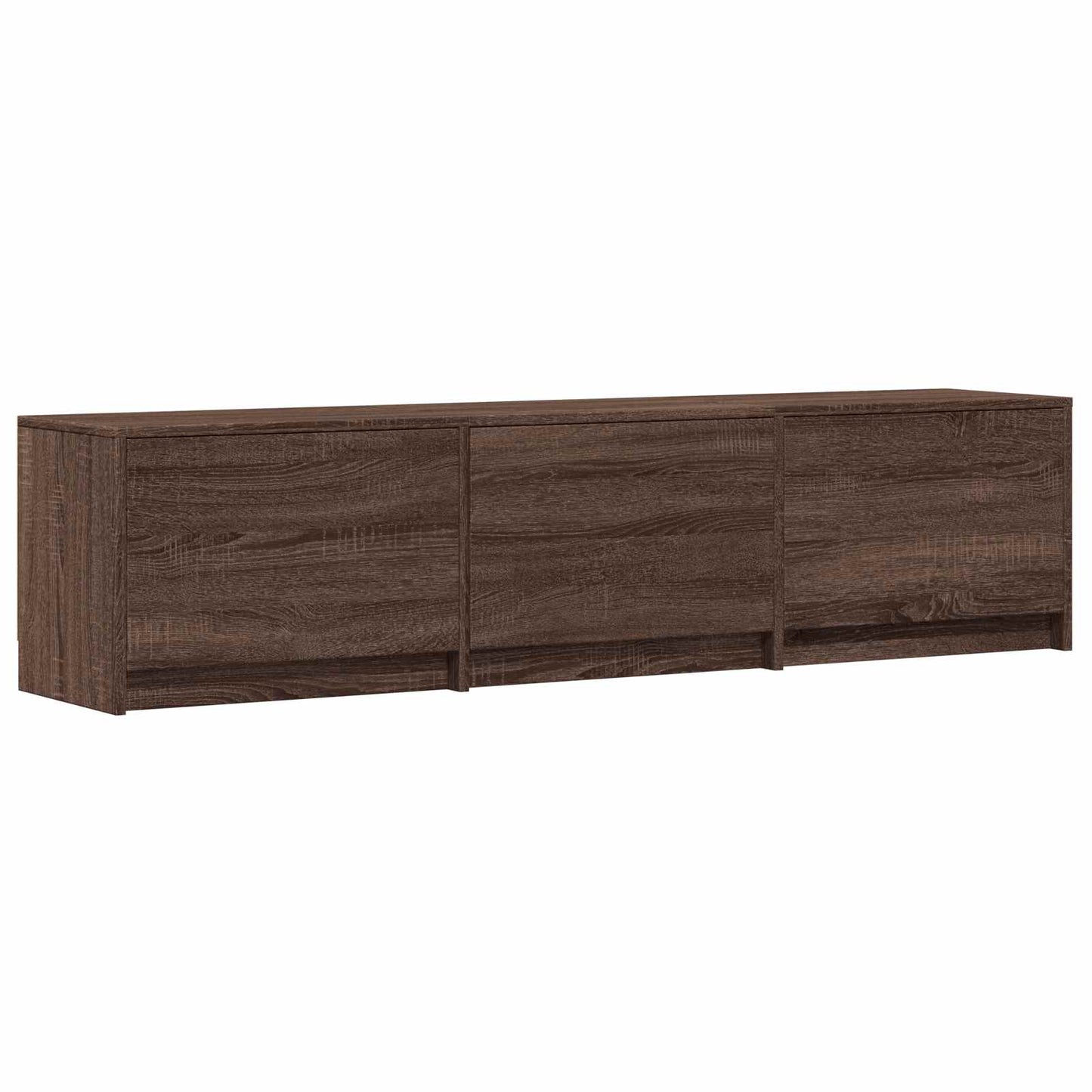 LED-es tévéállvány 165 x 34 x 40 cm Barna tölgy Mérnöki fa