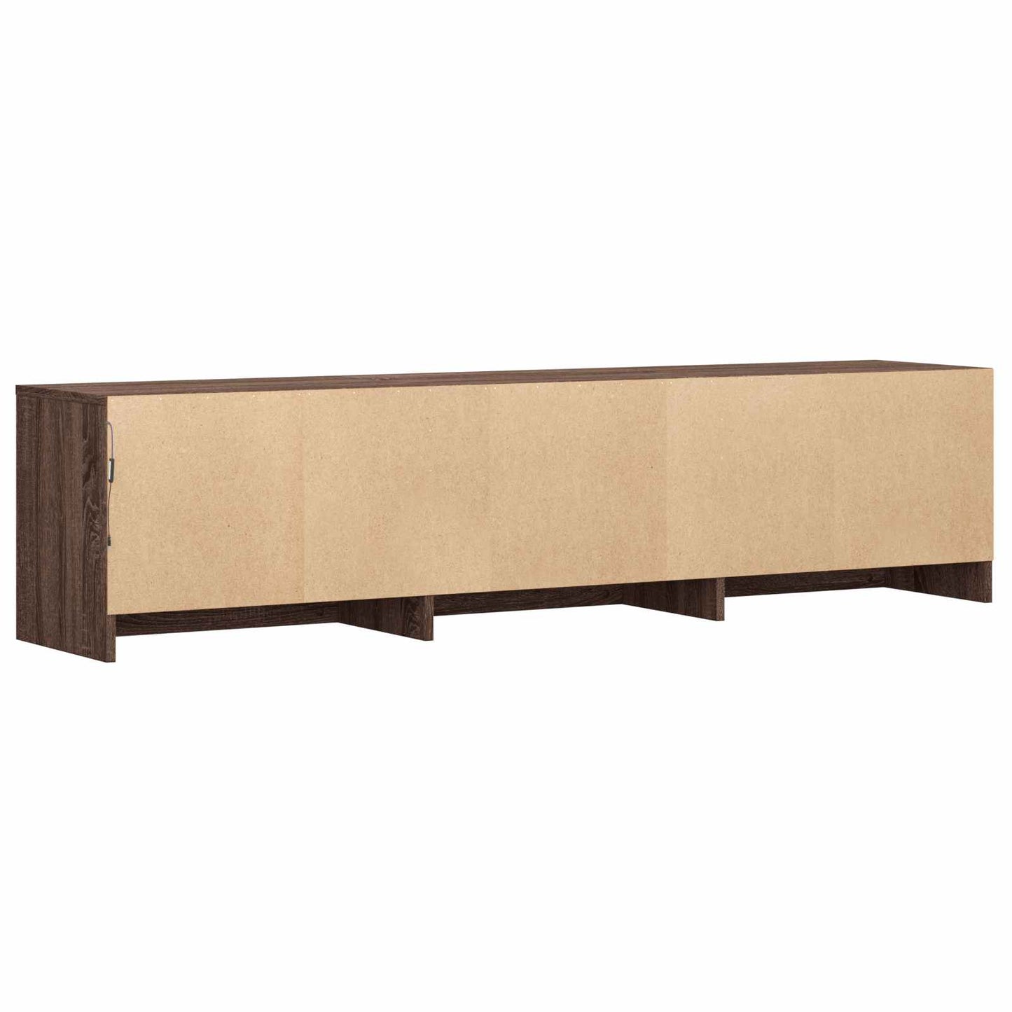 LED-es tévéállvány 165 x 34 x 40 cm Barna tölgy Mérnöki fa
