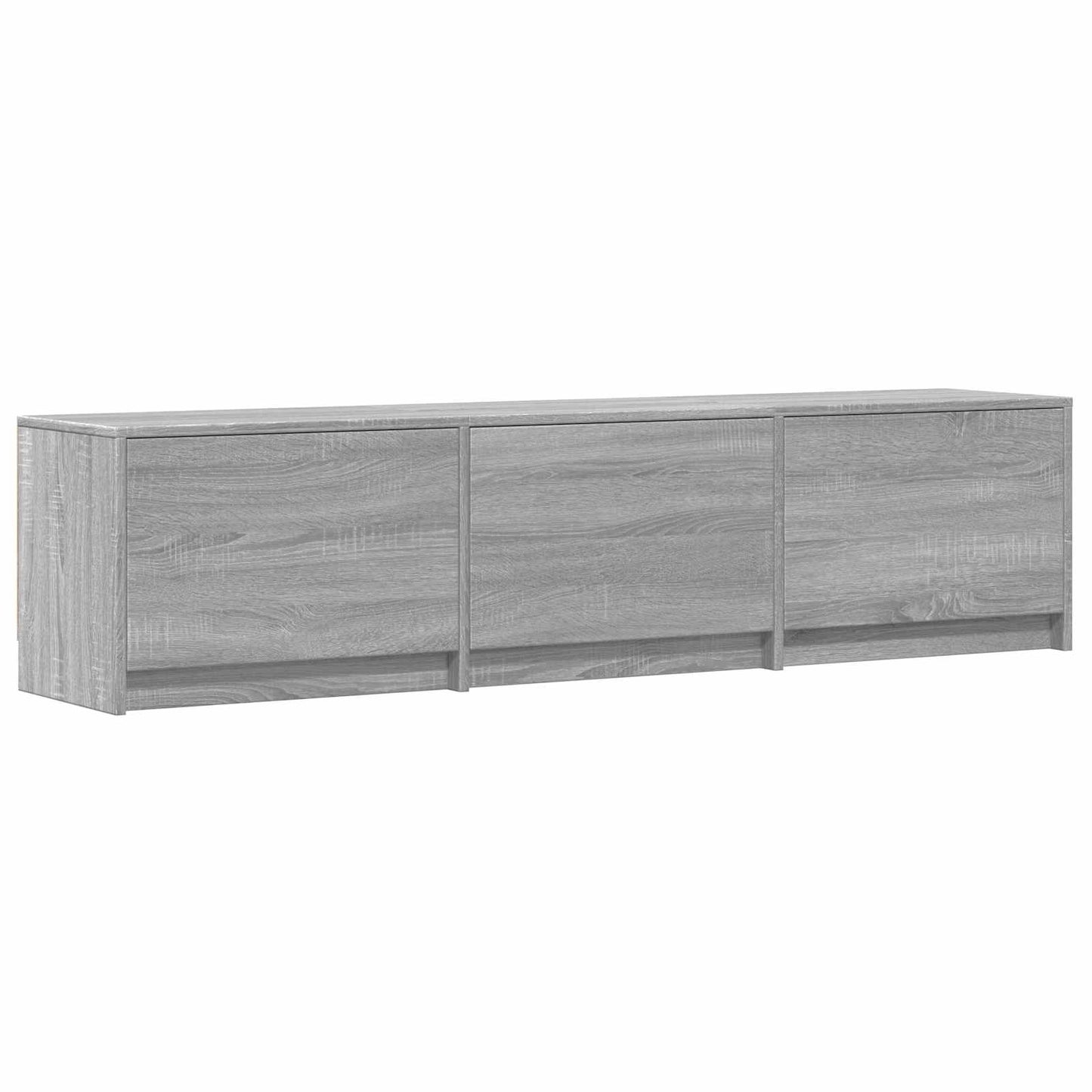 LED-es tévéállvány 165x34x40 cm Szürke Sonoma Mérnöki fa
