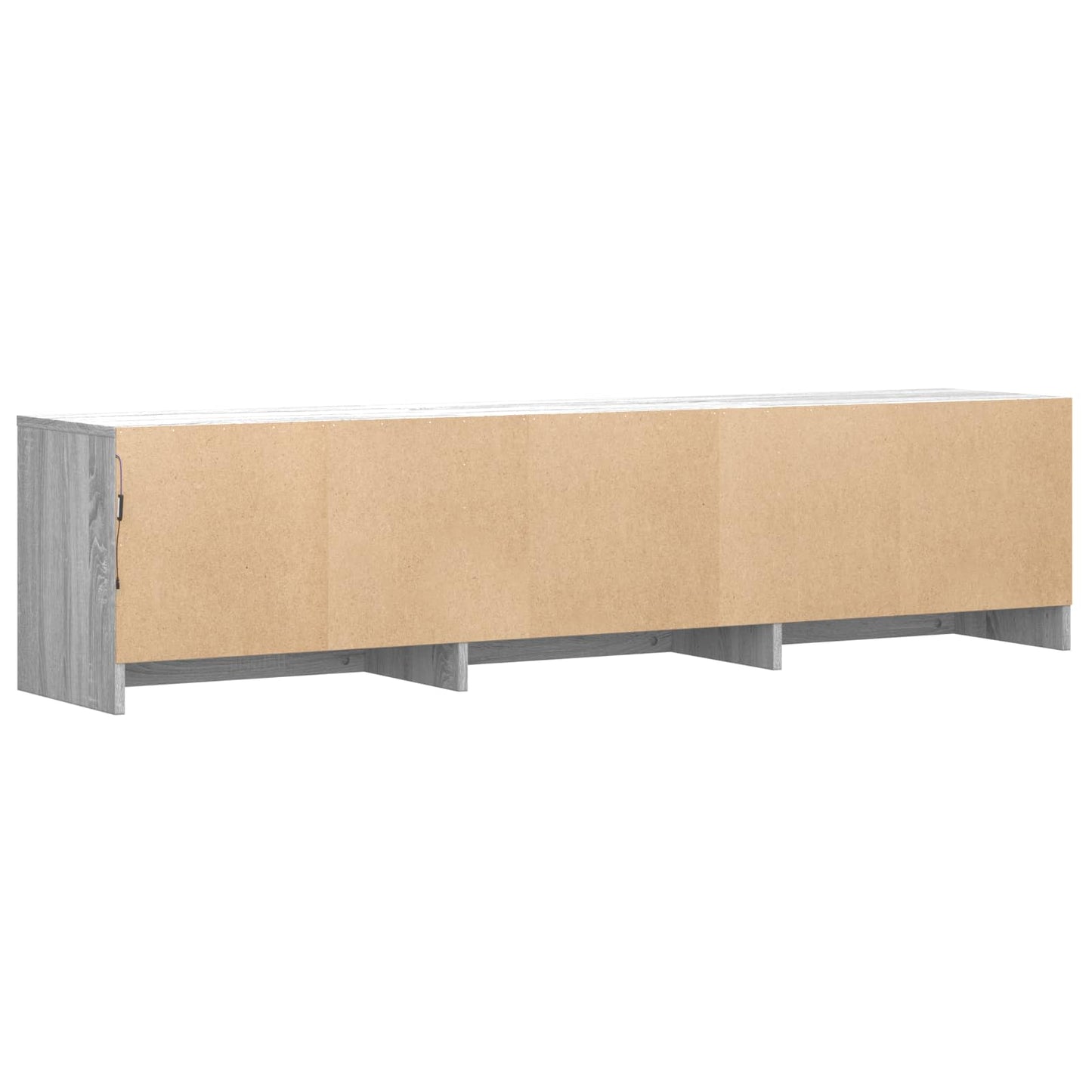 LED-es tévéállvány 165x34x40 cm Szürke Sonoma Mérnöki fa