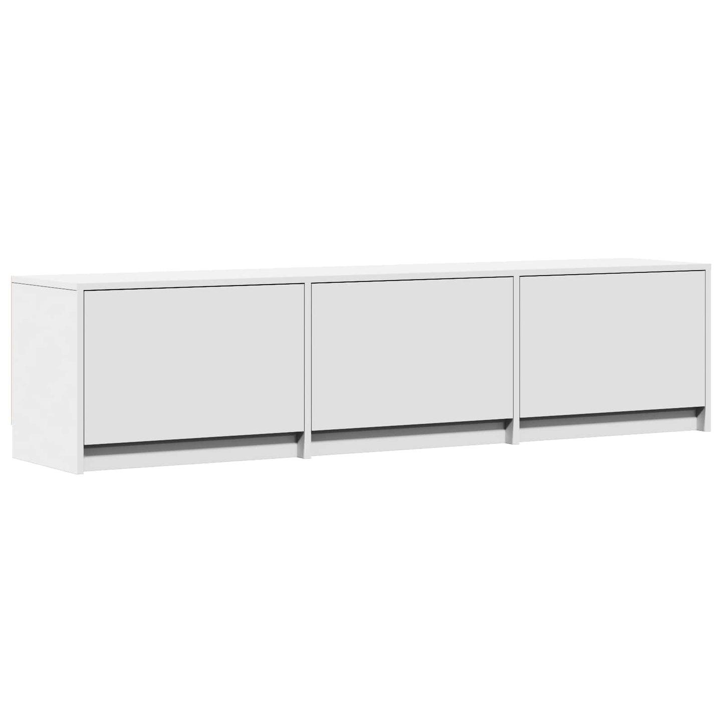 LED-es tévéállvány 165 x 34 x 40 cm Fehér Mérnöki fa