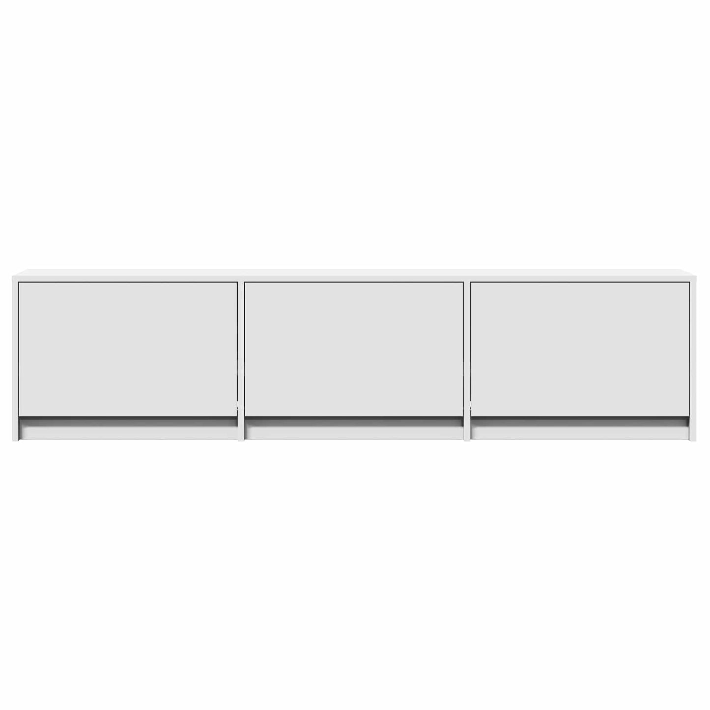 LED-es tévéállvány 165 x 34 x 40 cm Fehér Mérnöki fa
