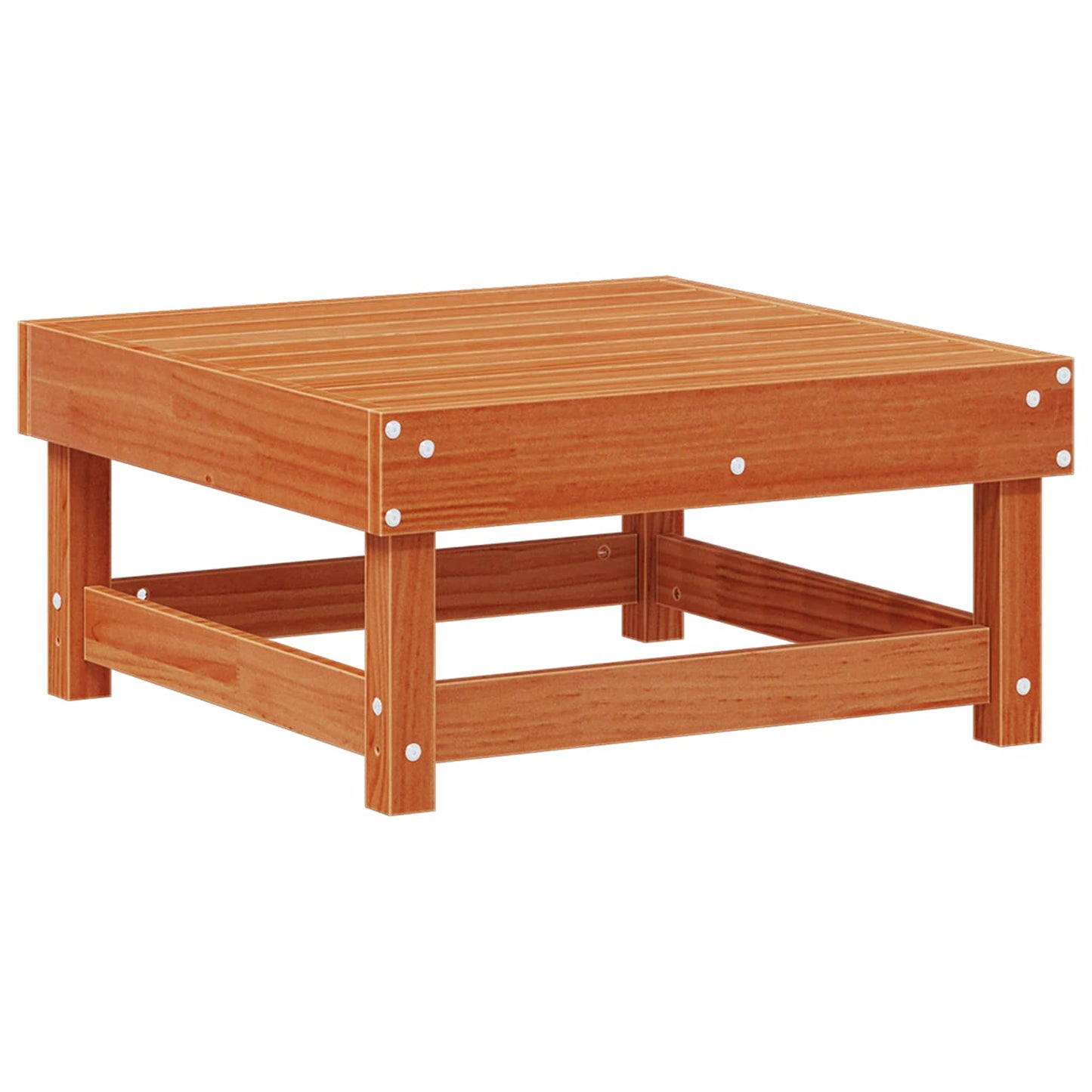 Kerti lounge szett 7 pcs Viaszbarna Tömör Fenyőfa
