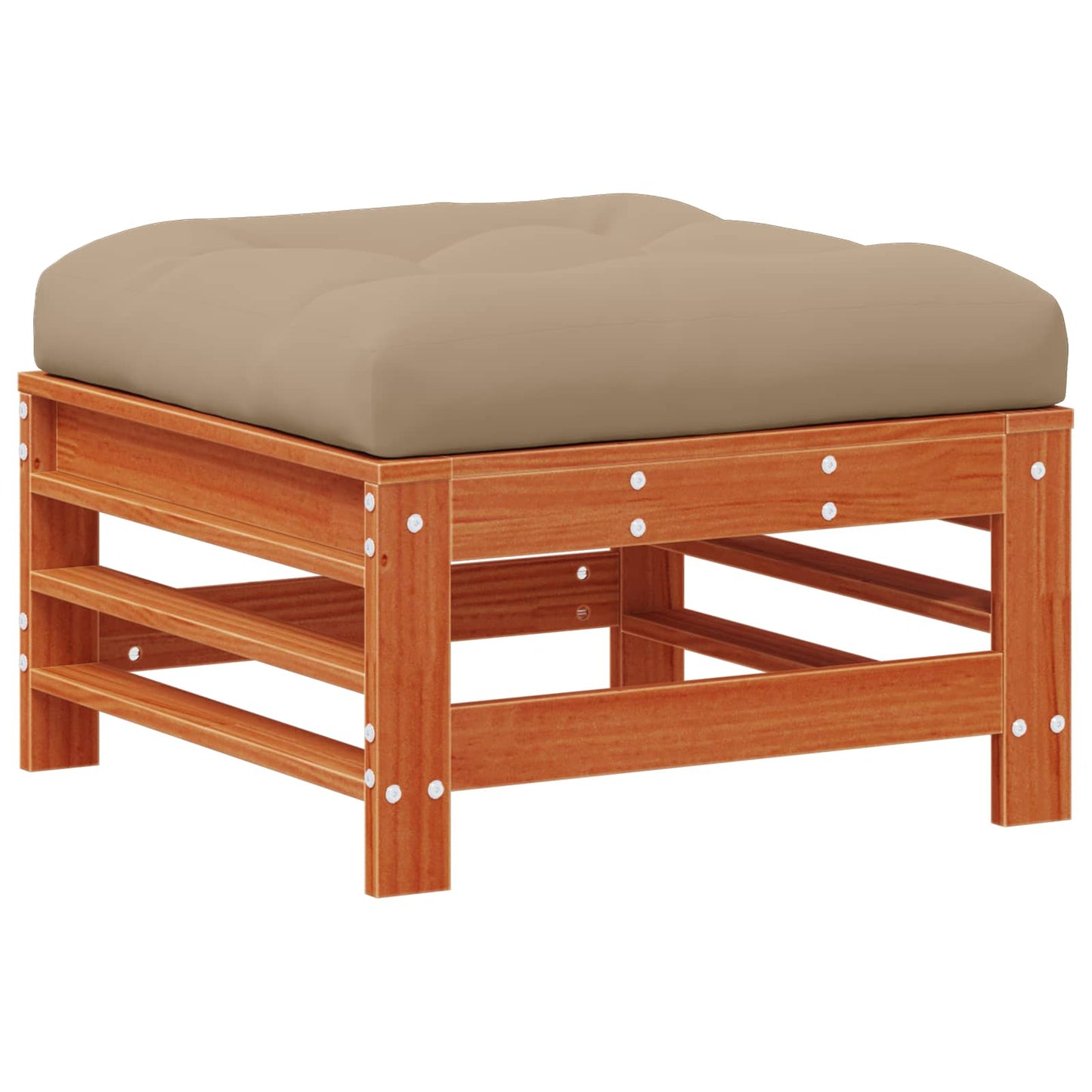 Kerti lounge szett 7 pcs Viaszbarna Tömör Fenyőfa