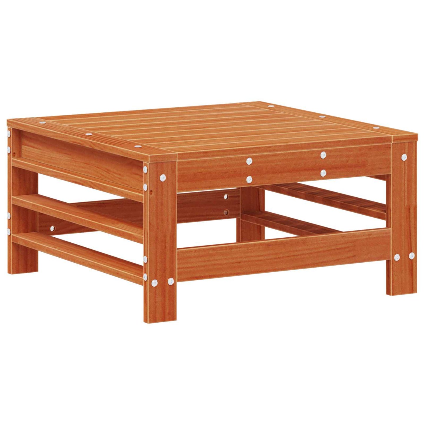 Kerti lounge szett 5 pcs Viaszbarna Tömör Fenyőfa