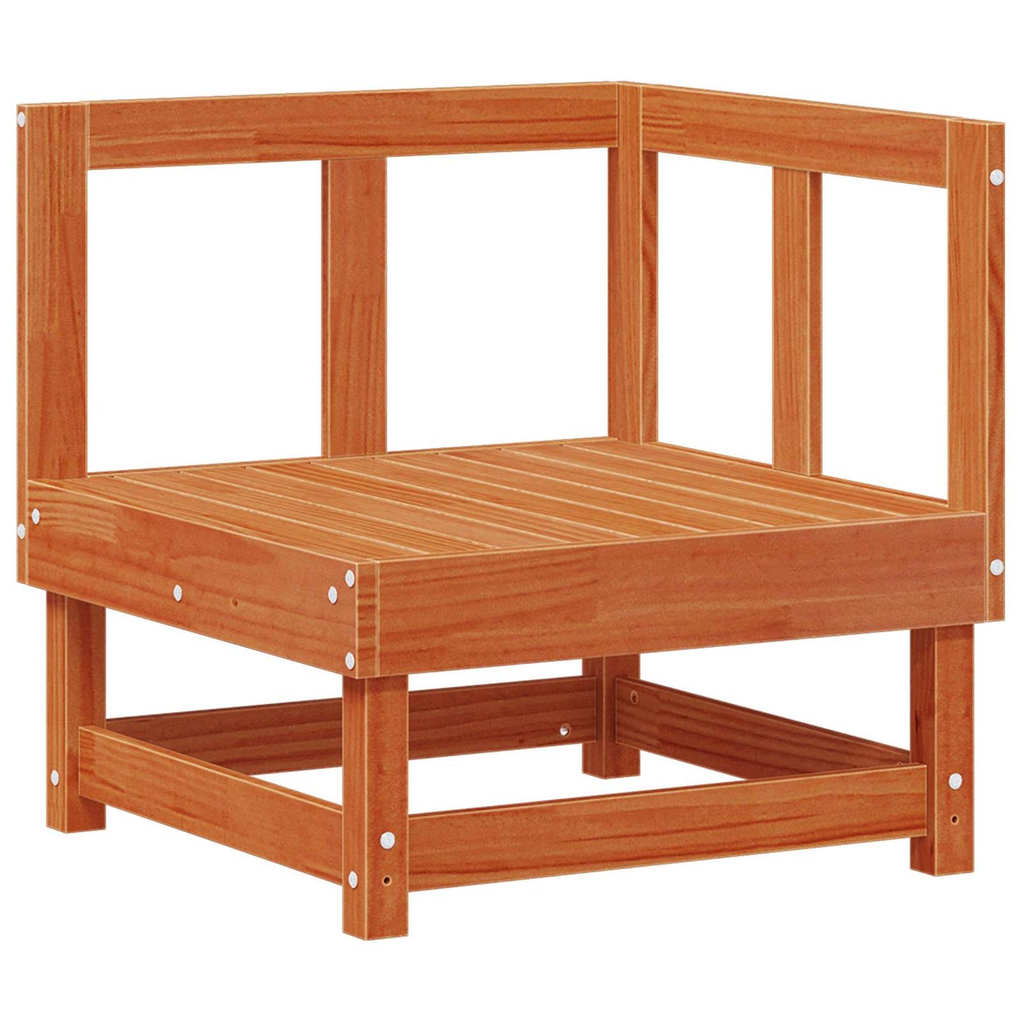 Kerti lounge szett 5 pcs Viaszbarna Tömör fenyő